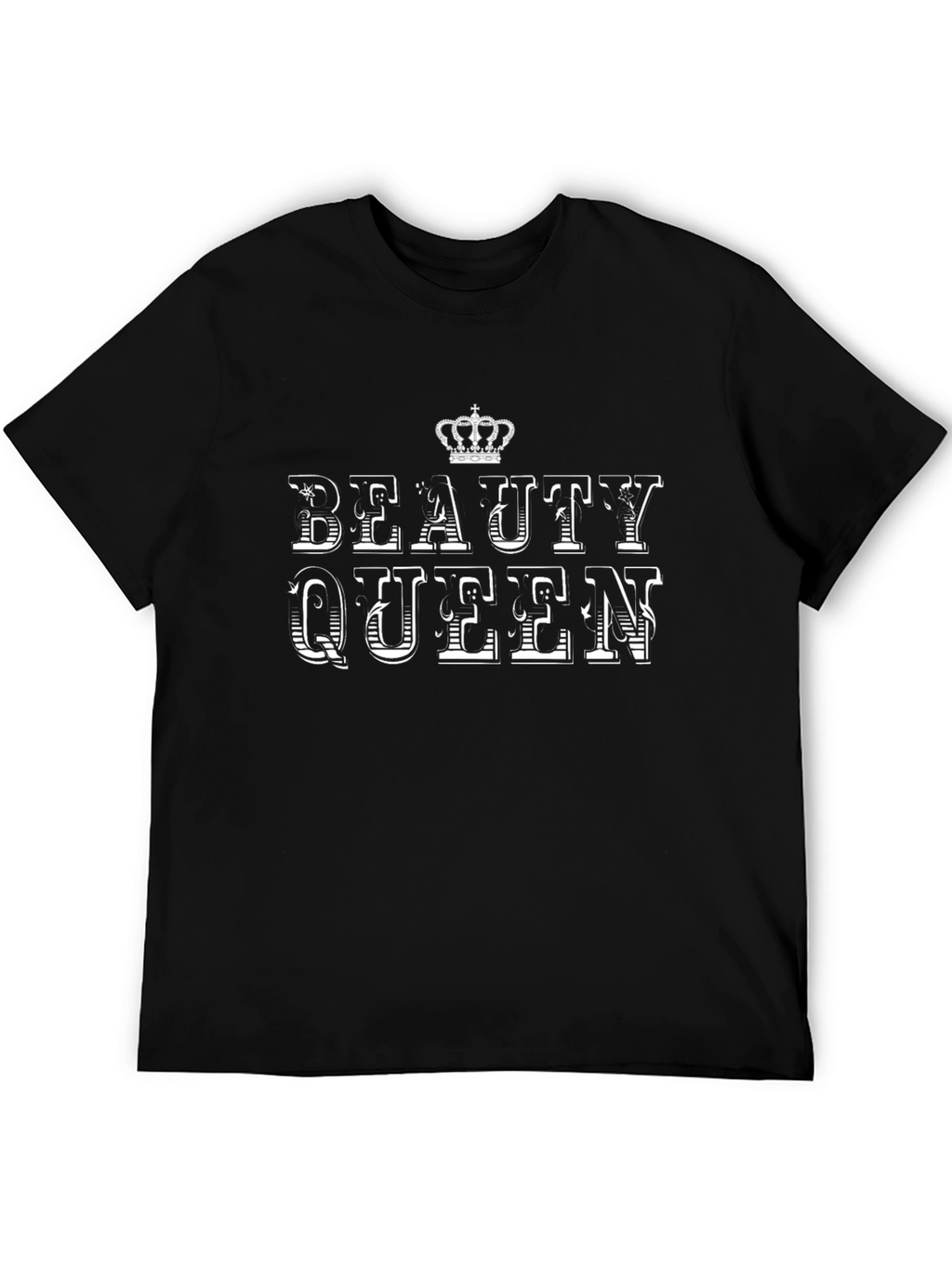 Beauty Queen Graphic T-Shirt - Black