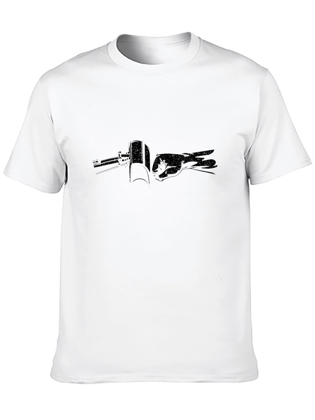 Black T-Shirt with Graphic Print
