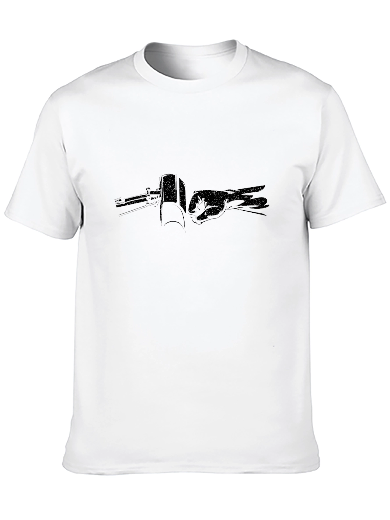 Black T-Shirt with Graphic Print