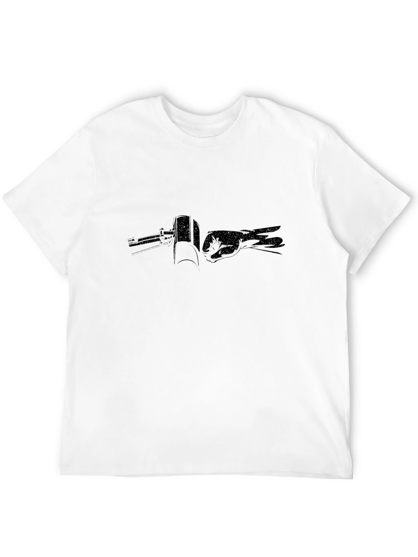 Black T-Shirt with Graphic Print