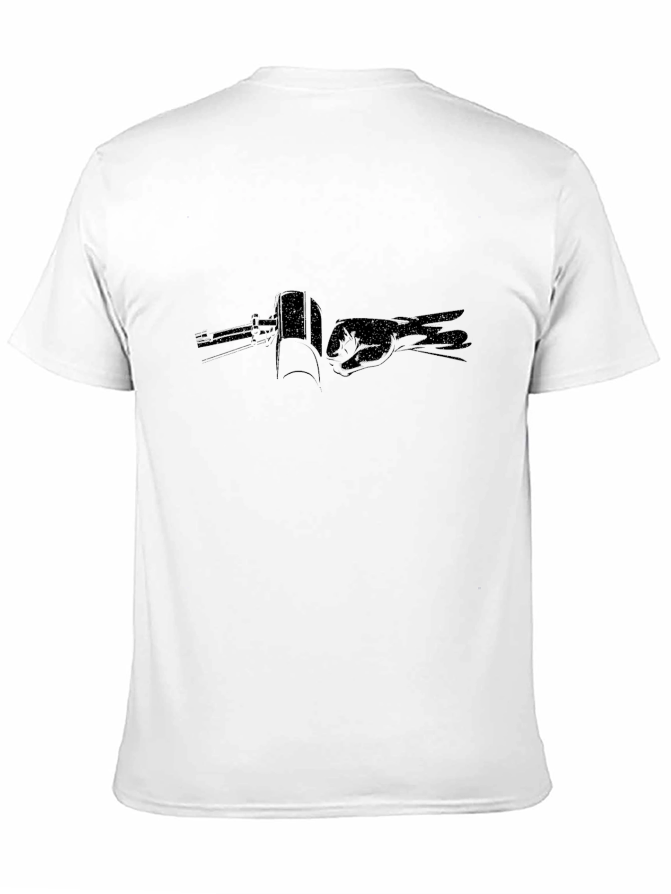 Black T-Shirt with Graphic Print