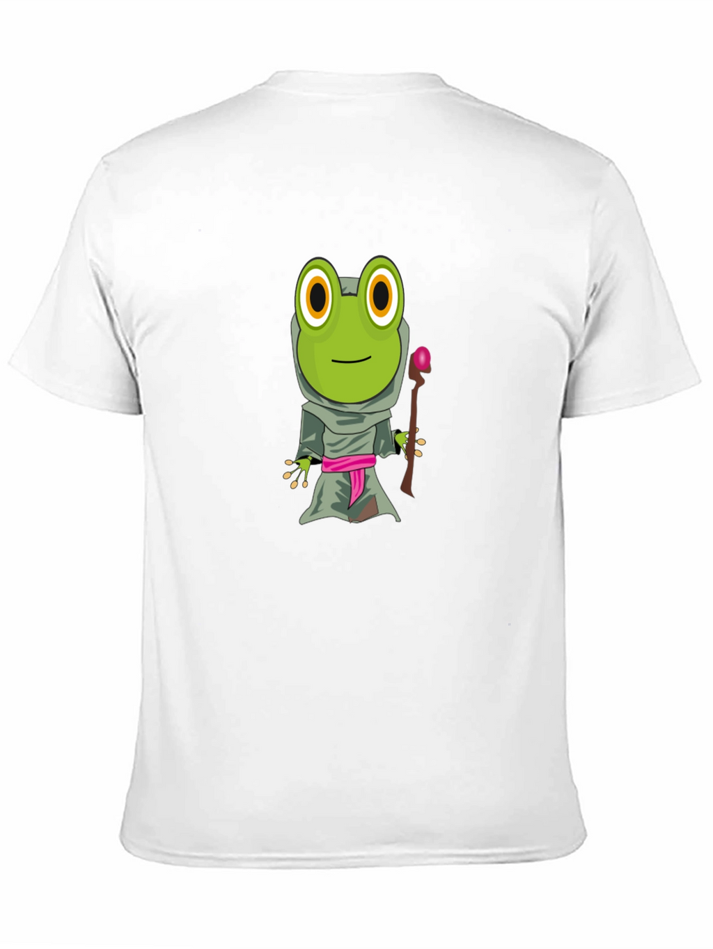 Frog Wizard Graphic Tee - Black Cotton T-Shirt