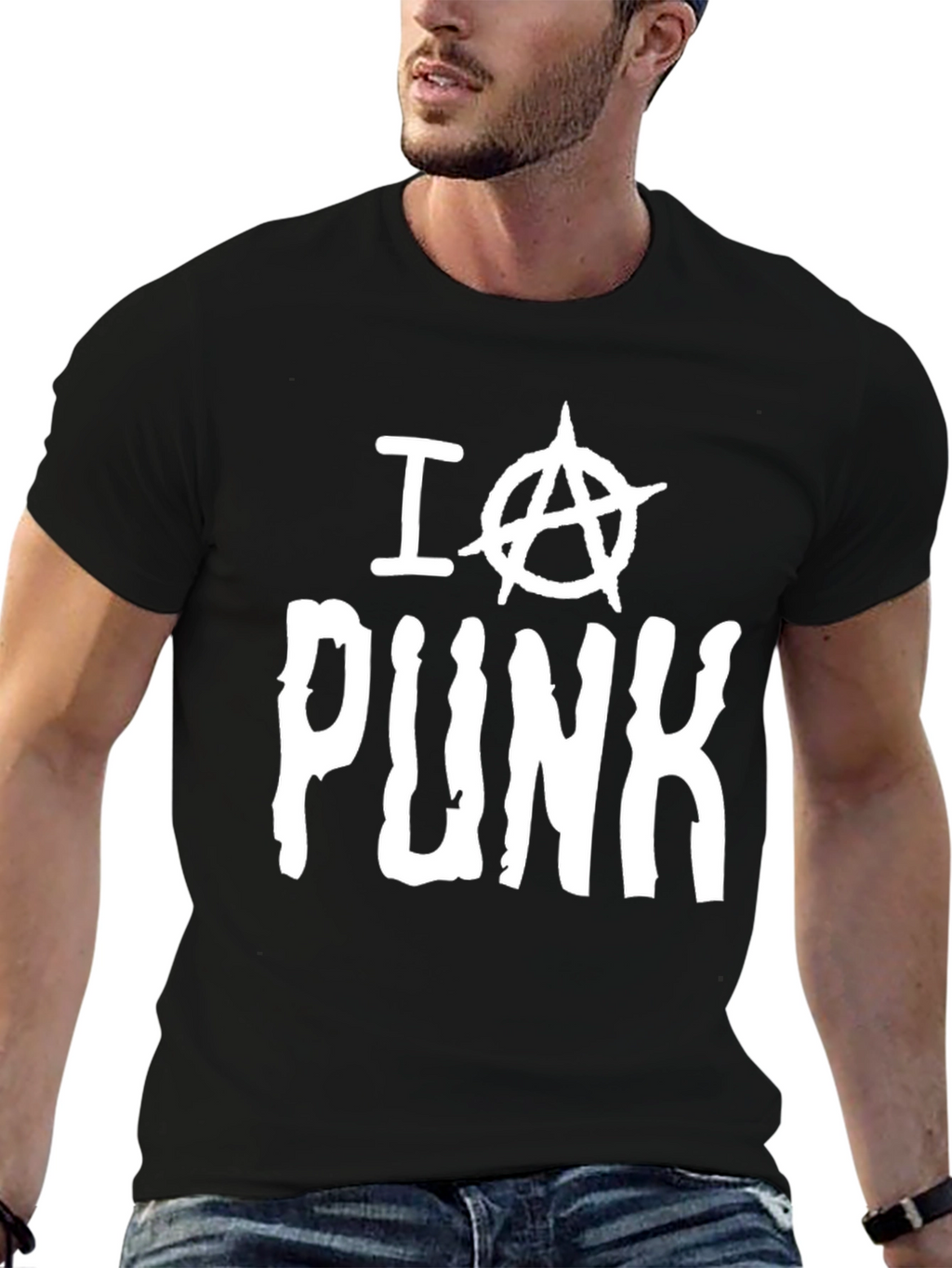 I Anarchy Symbol Punk T-Shirt - Classic Black Tee