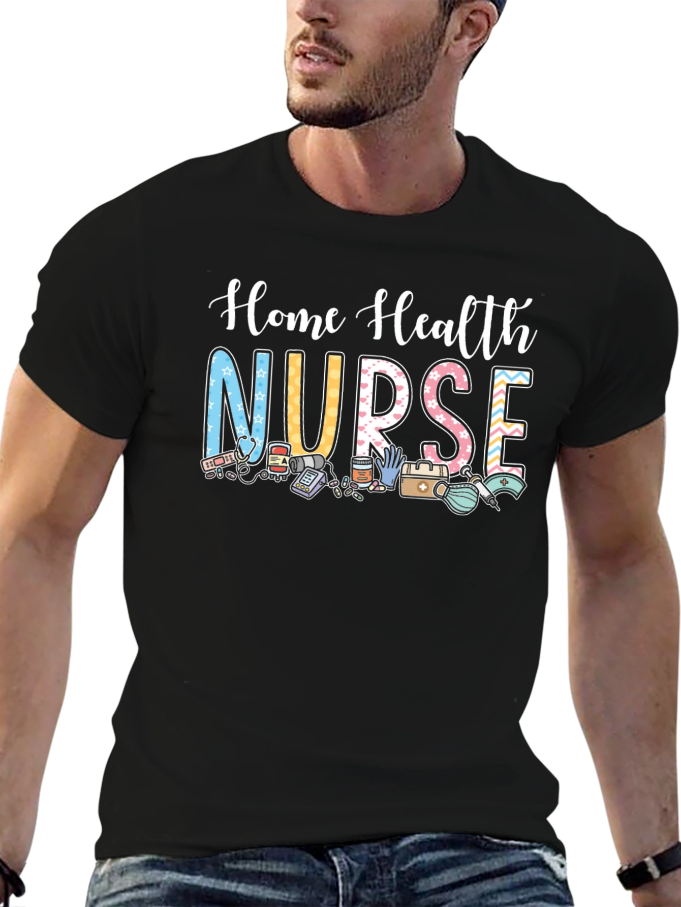 Home Health Nurse Graphic T-Shirt