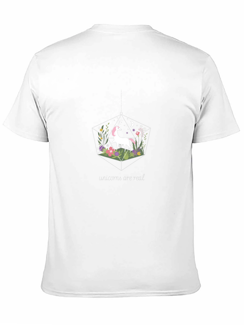 Unicorn Terrarium Graphic T-Shirt - Black