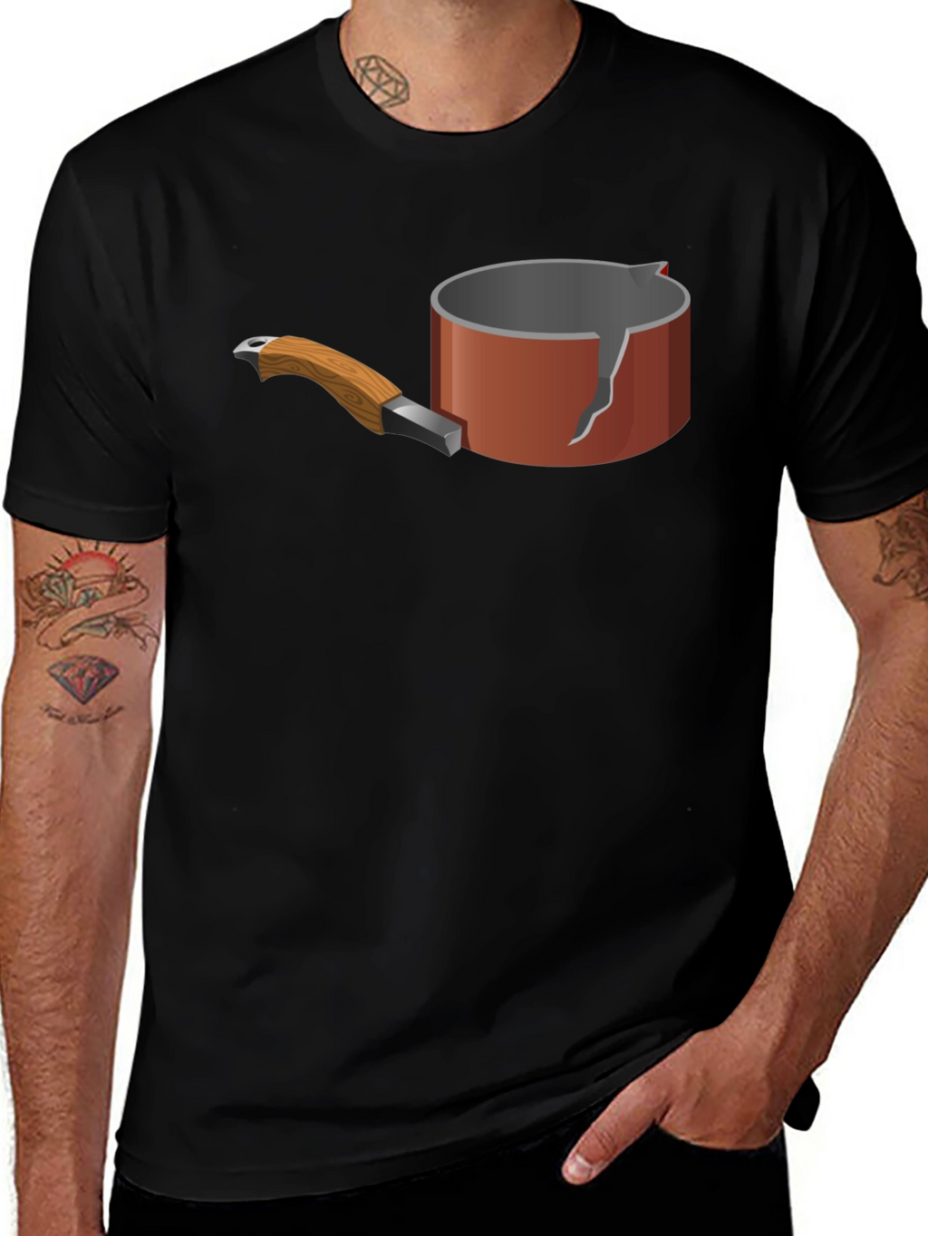Broken Pot Graphic Tee - Unique Casual Wear