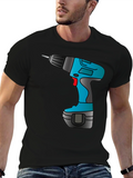Drill Graphic Tee - Construction Worker Gift