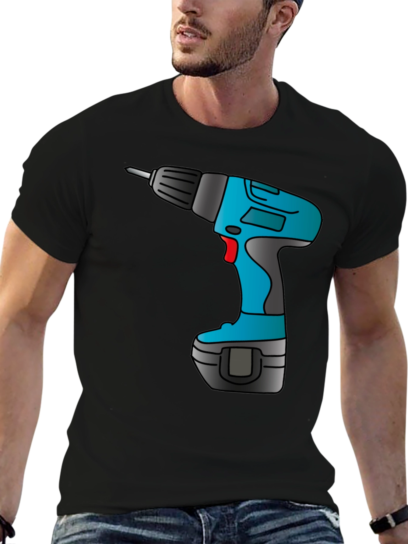 Drill Graphic Tee - Construction Worker Gift