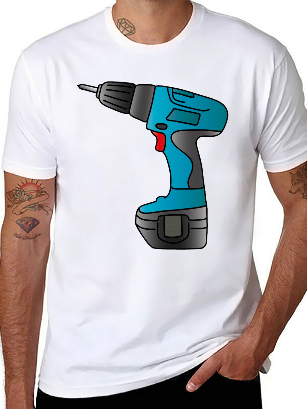 Drill Graphic Tee - Construction Worker Gift