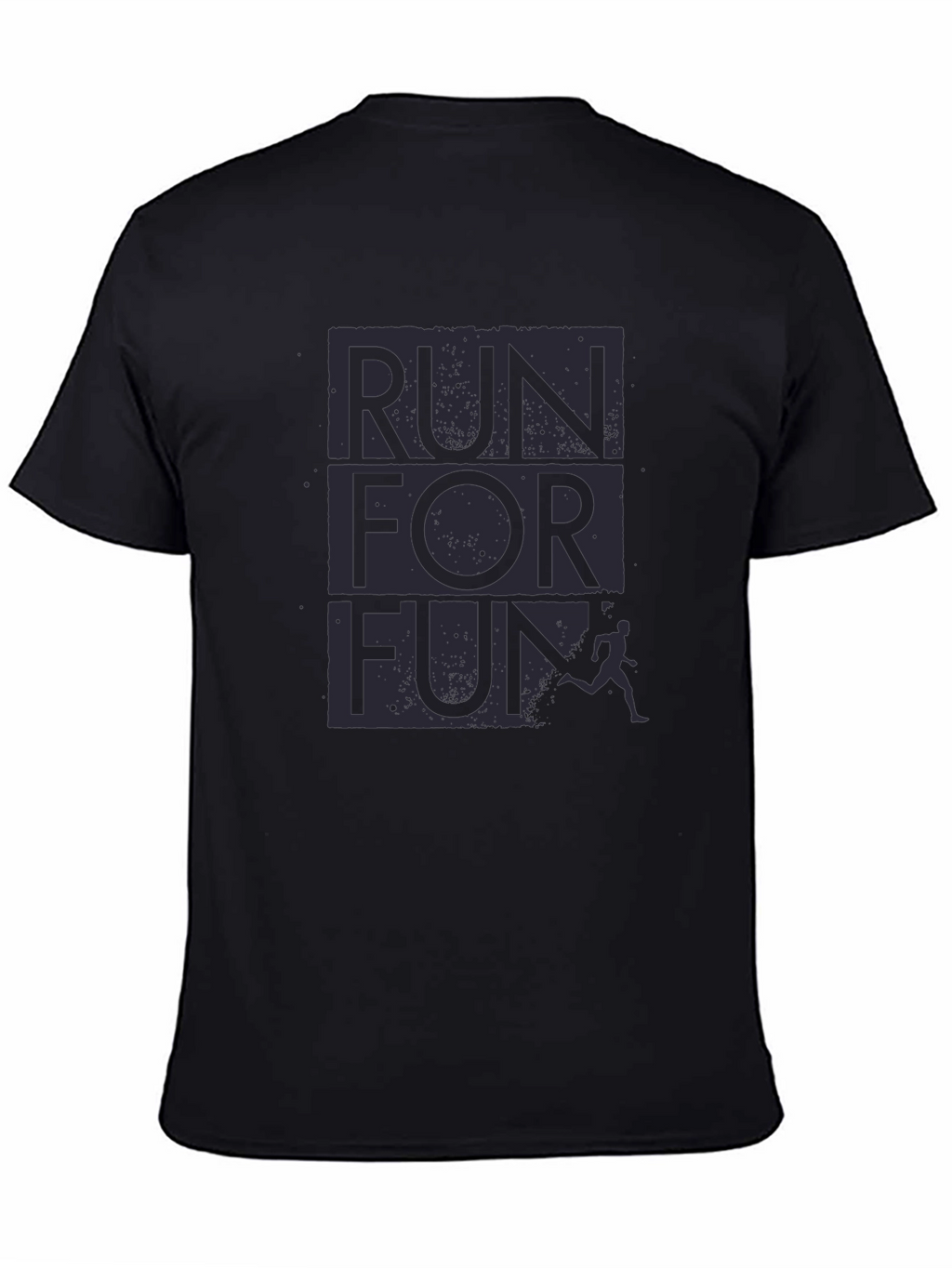 Run For Fun Graphic T-Shirt - Black