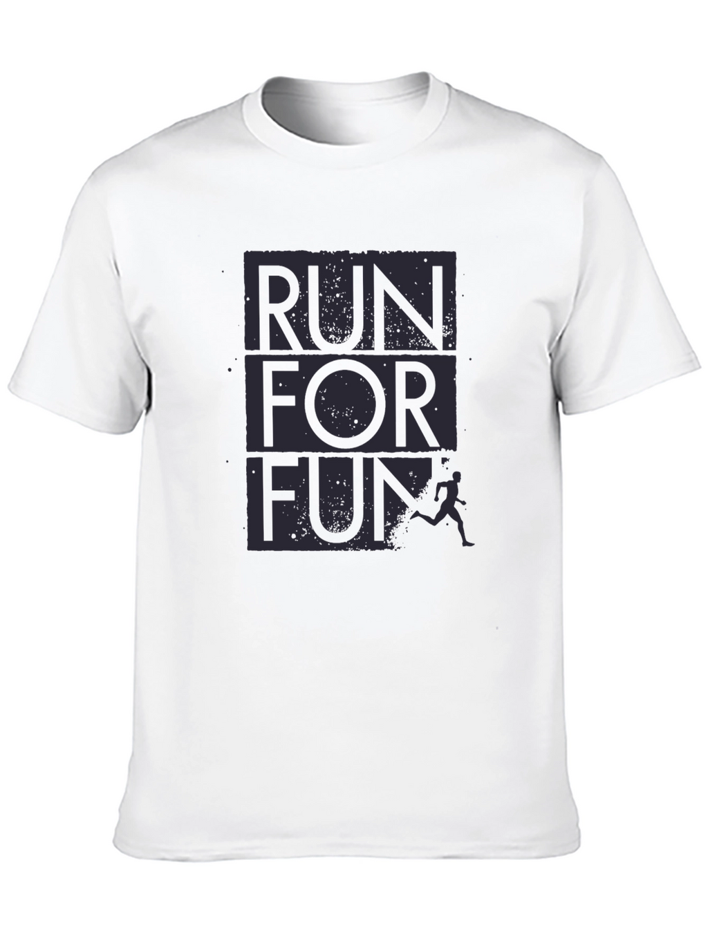 Run For Fun Graphic T-Shirt - Black