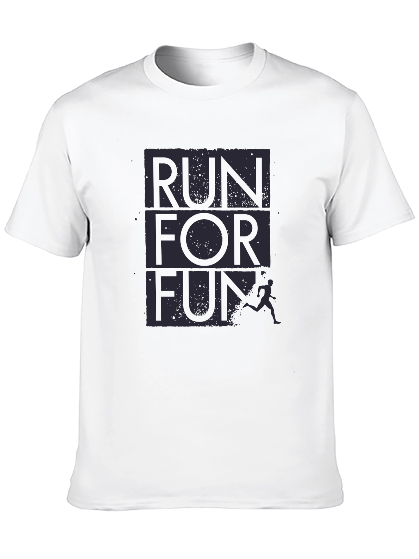 Run For Fun Graphic T-Shirt - Black
