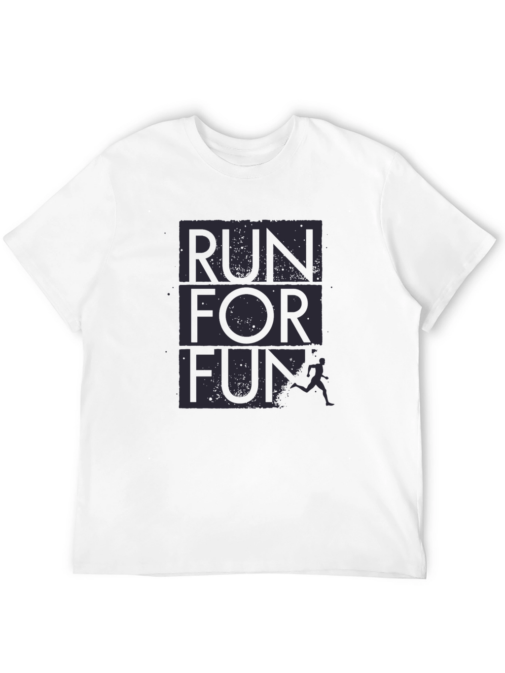 Run For Fun Graphic T-Shirt - Black