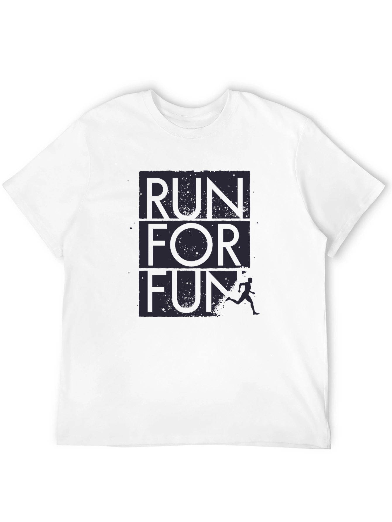 Run For Fun Graphic T-Shirt - Black