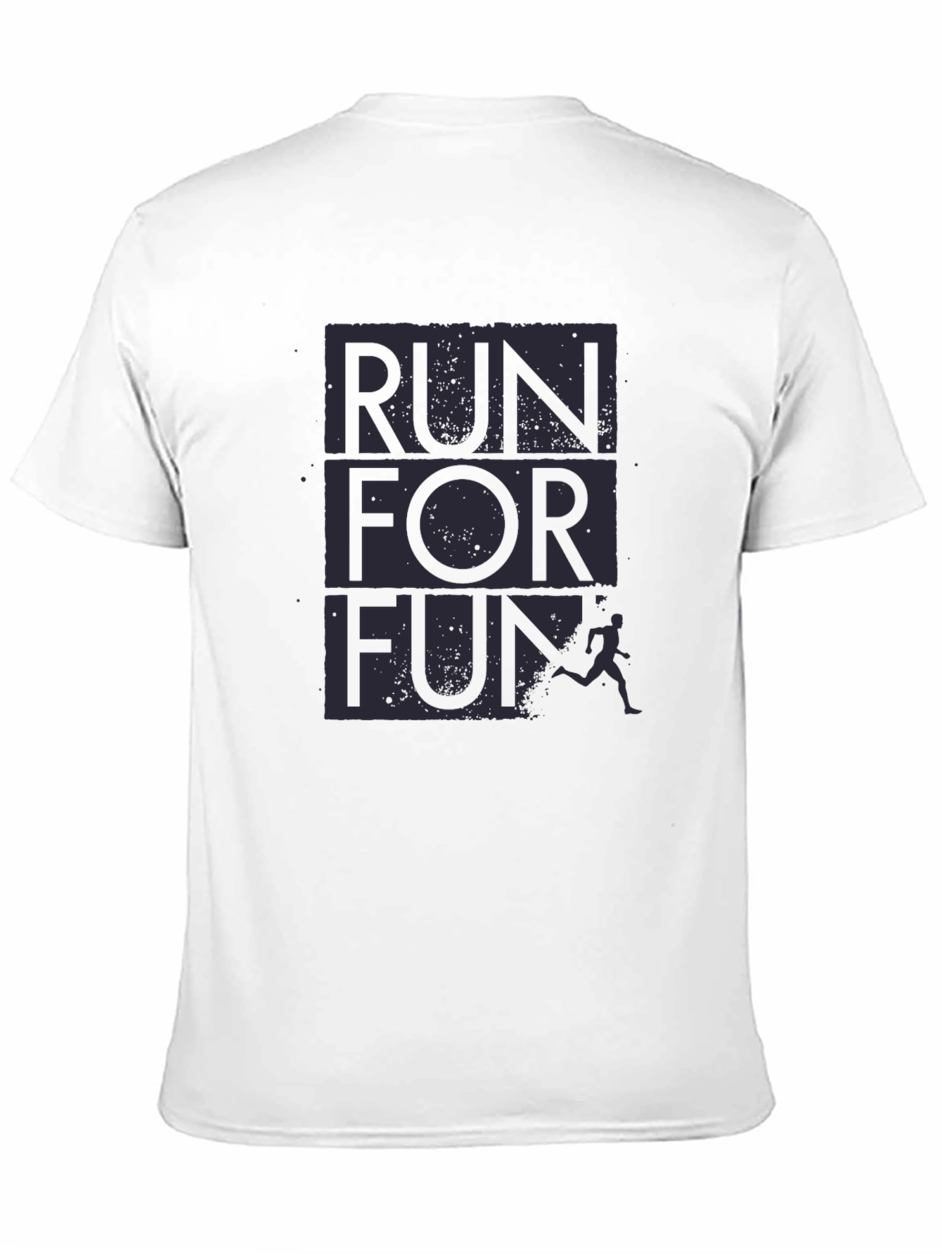 Run For Fun Graphic T-Shirt - Black