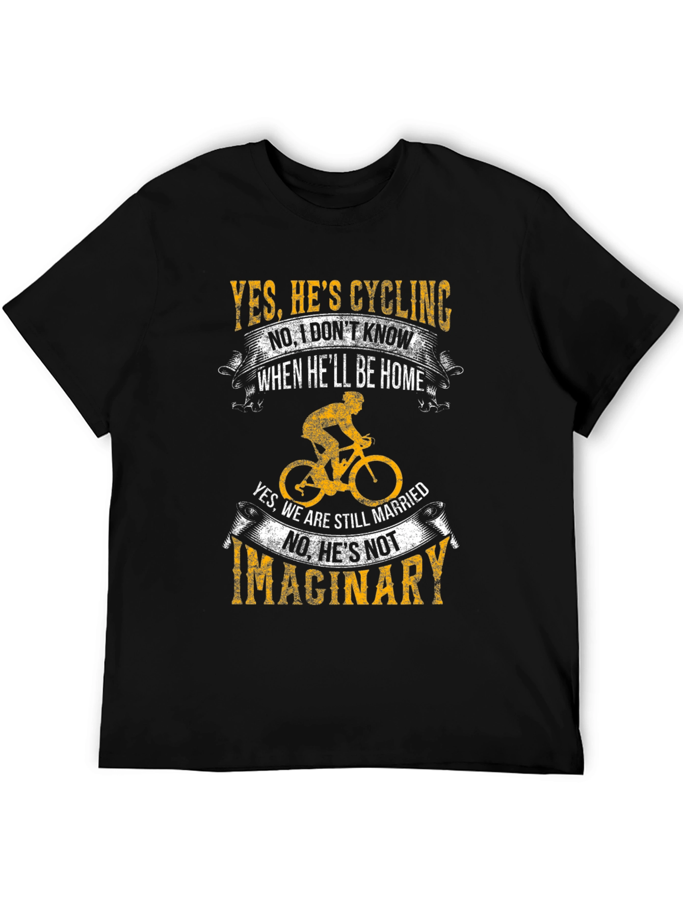 Cycling Lovers Tee - Yes Hes Cycling T-Shirt