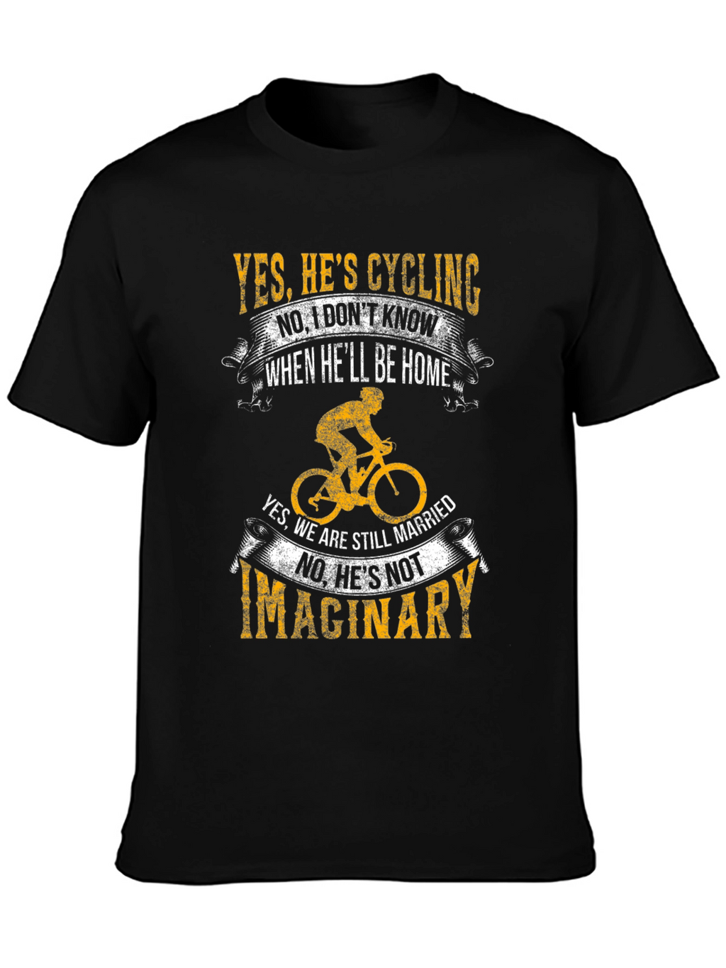 Cycling Lovers Tee - Yes Hes Cycling T-Shirt