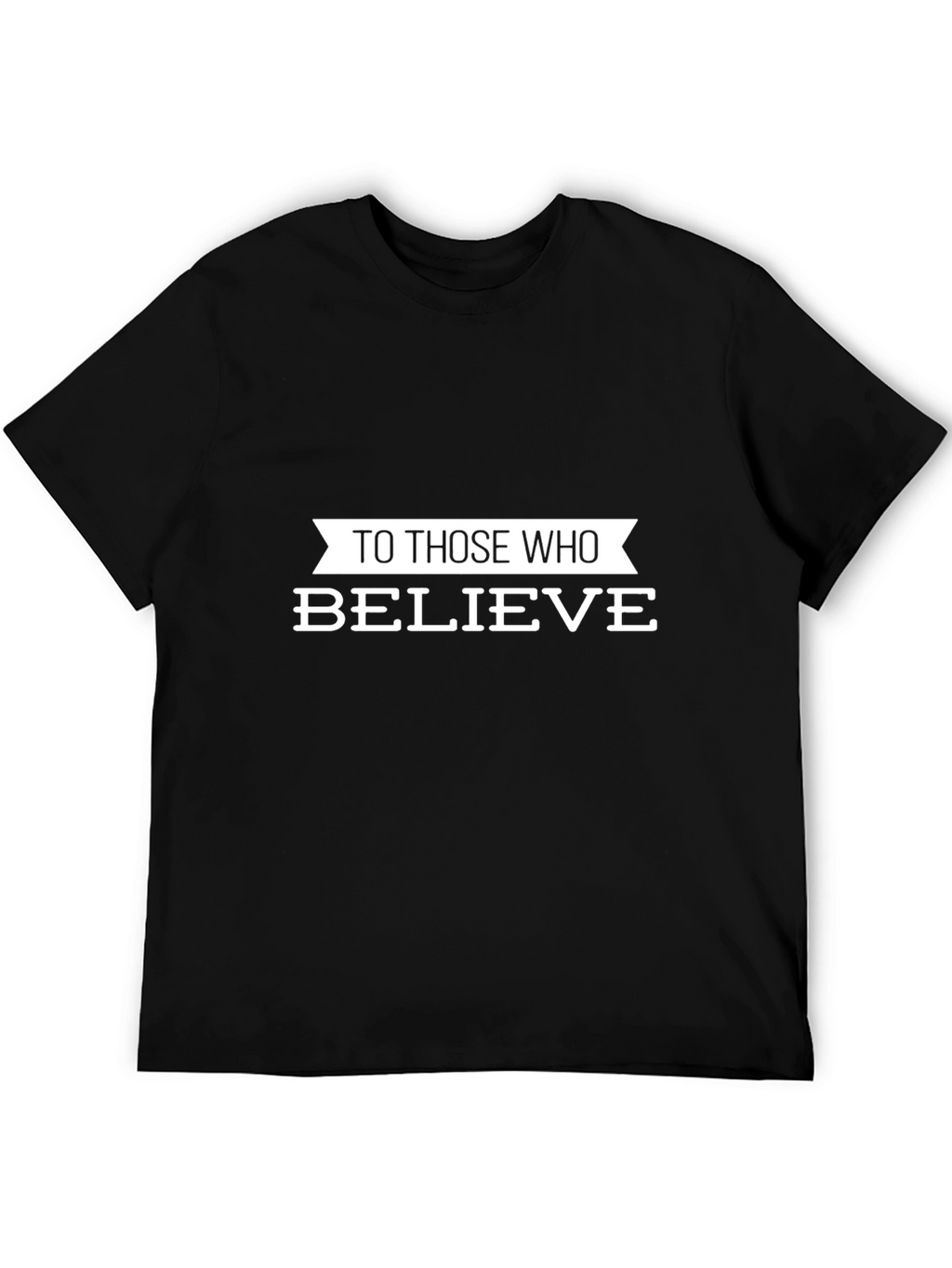 Believe Graphic Tee - Black Cotton Blend