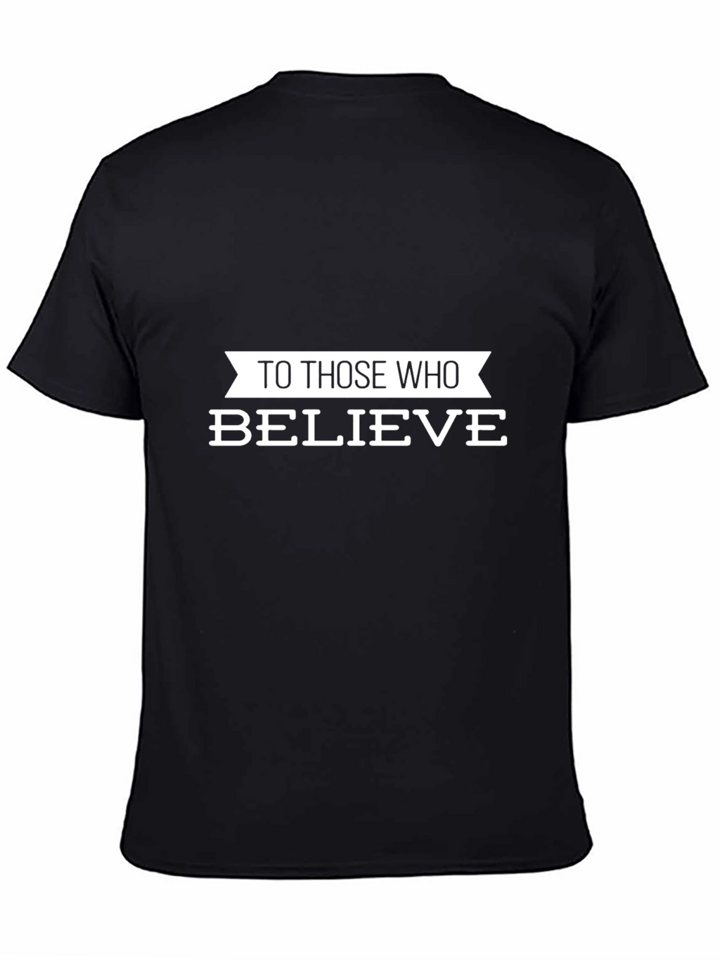 Believe Graphic Tee - Black Cotton Blend