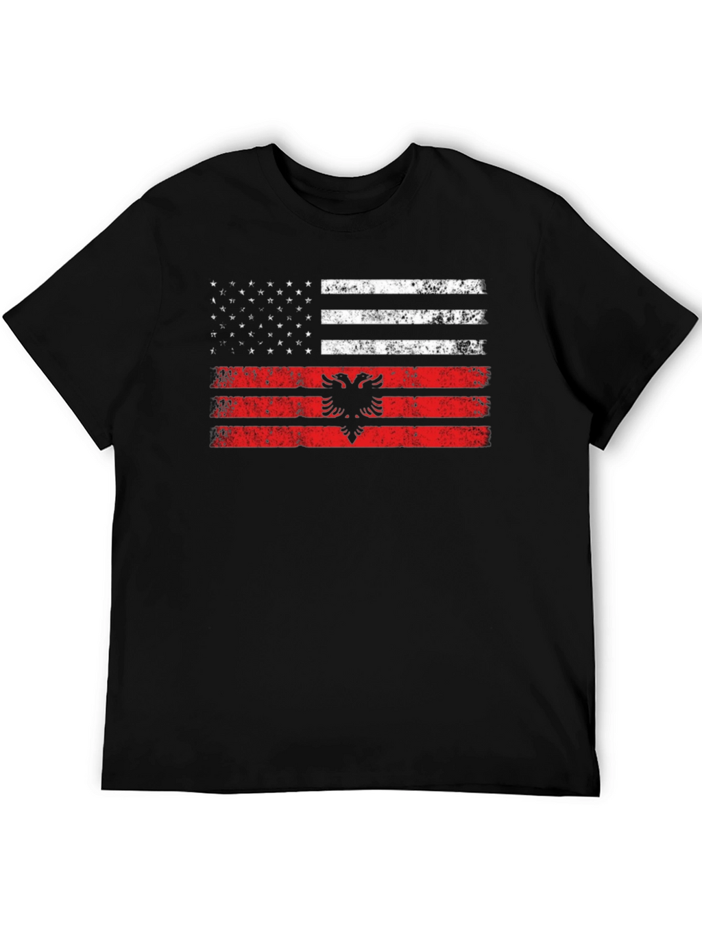 Albania USA Flag T-Shirt