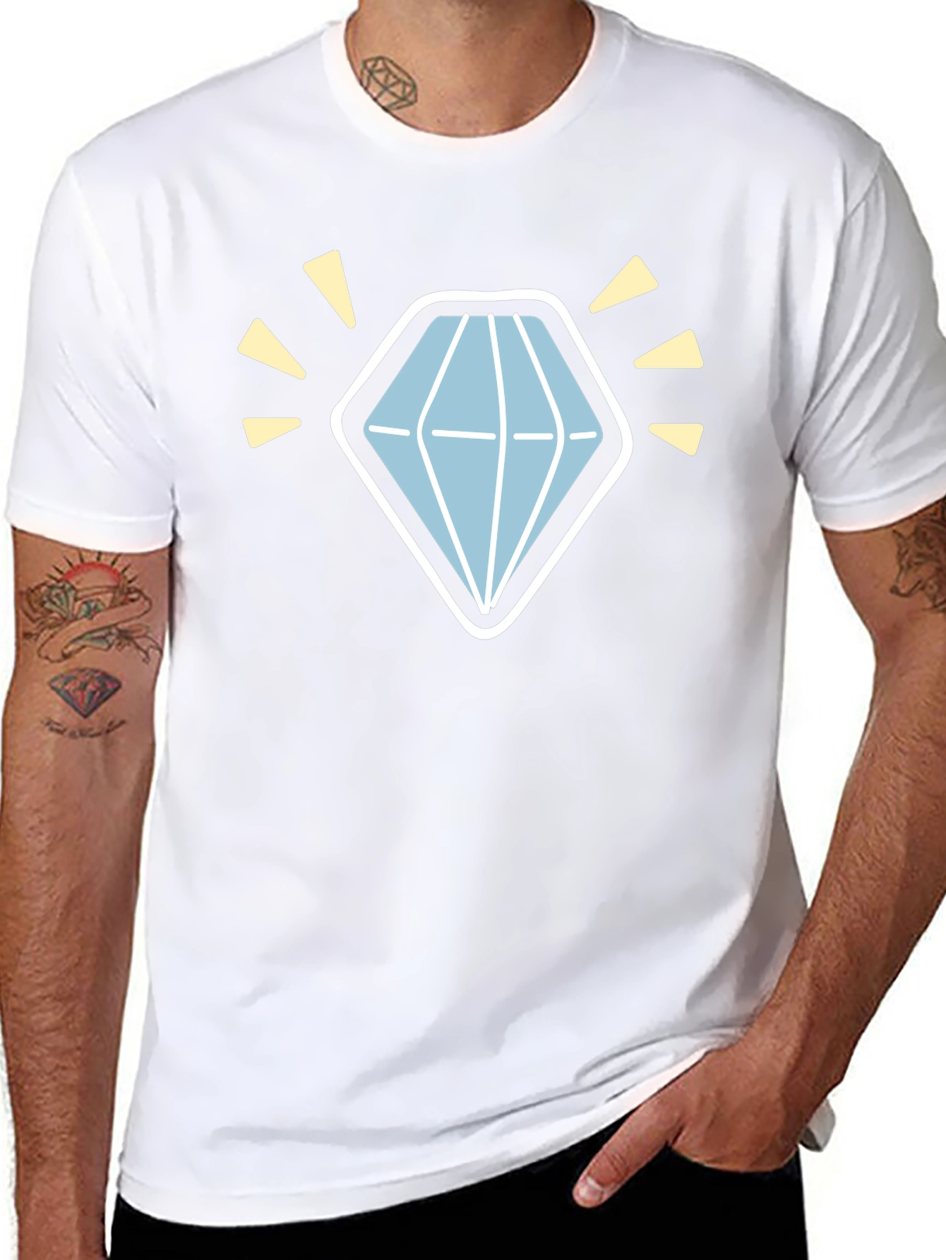 Diamond Graphic Black T-Shirt