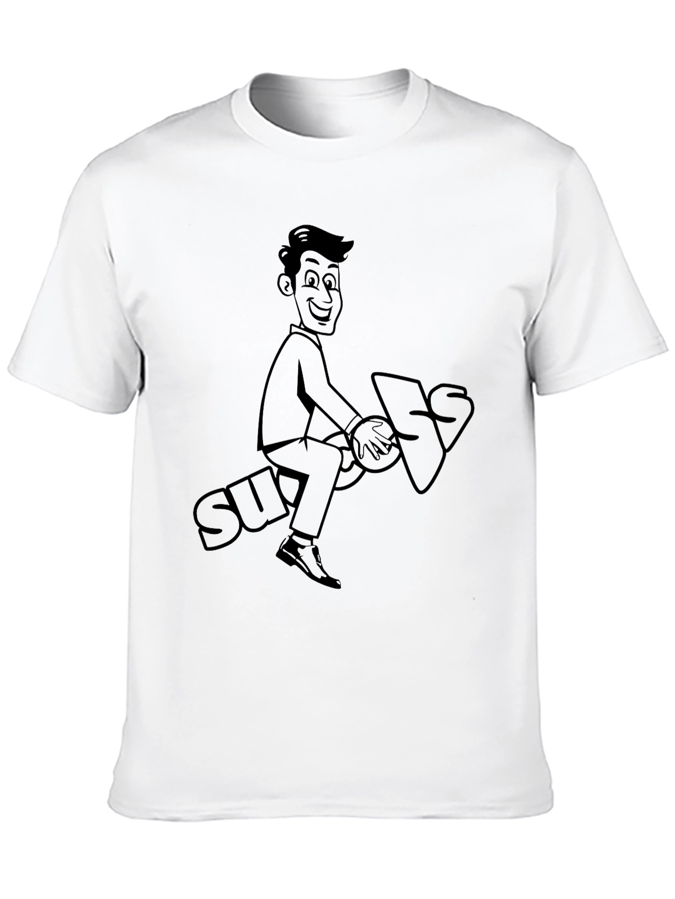 Cartoon Graphic Tee - Ride the Suggestion!