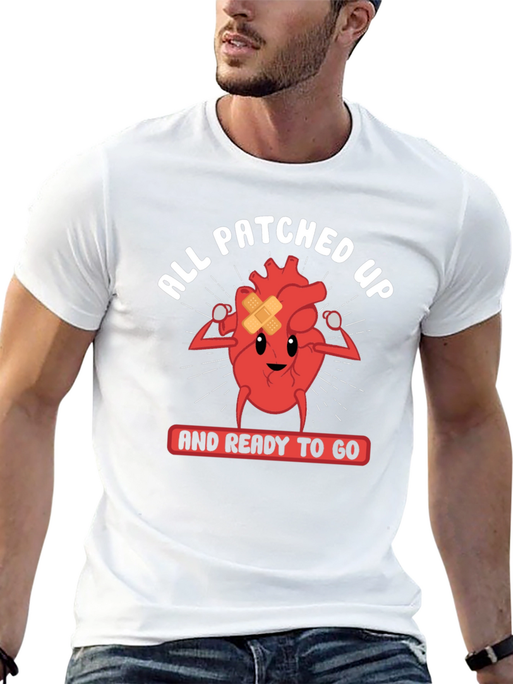 All Patched Up Heart Graphic Tee