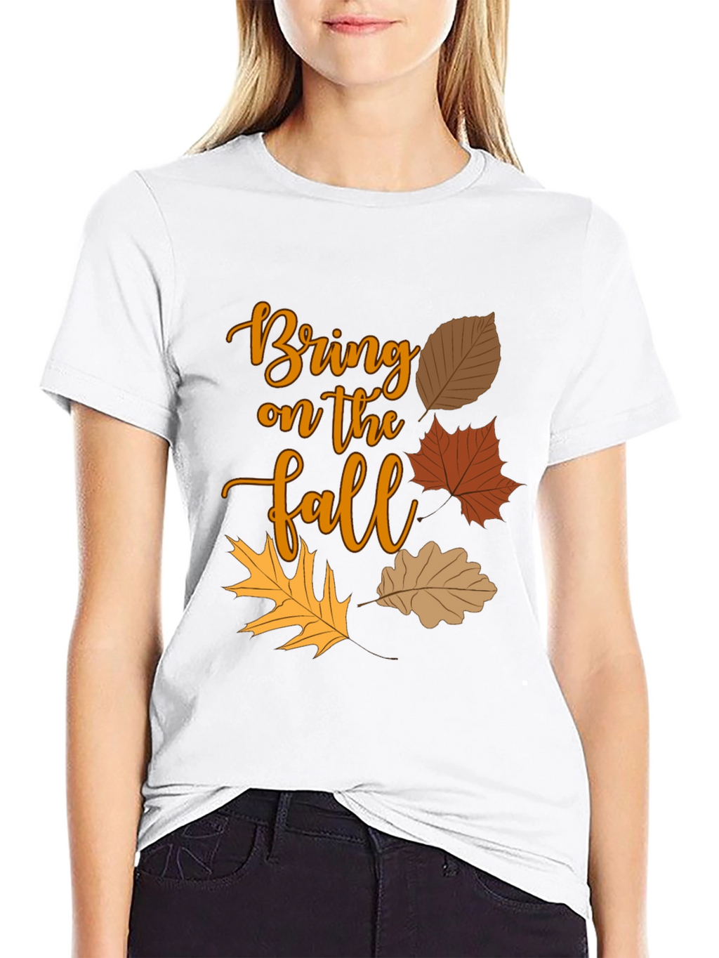 Bring on the Fall T-Shirt - Autumn Leaves Design