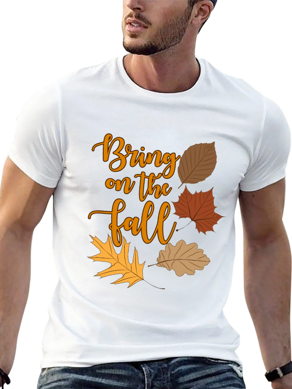 Bring on the Fall T-Shirt - Autumn Leaves Design