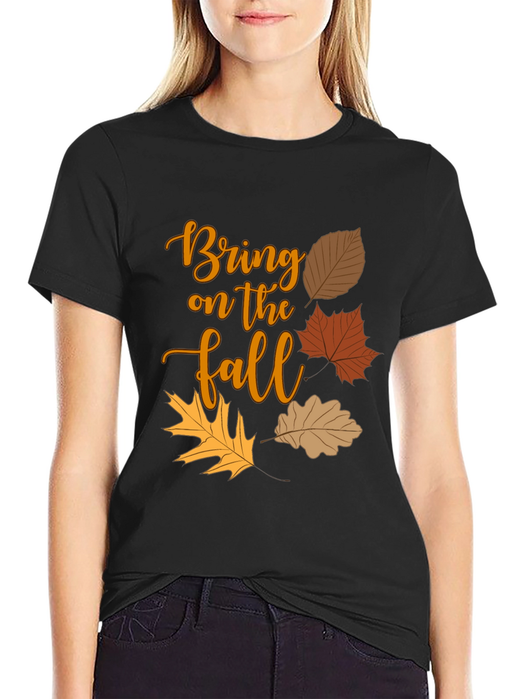 Bring on the Fall T-Shirt - Autumn Leaves Design