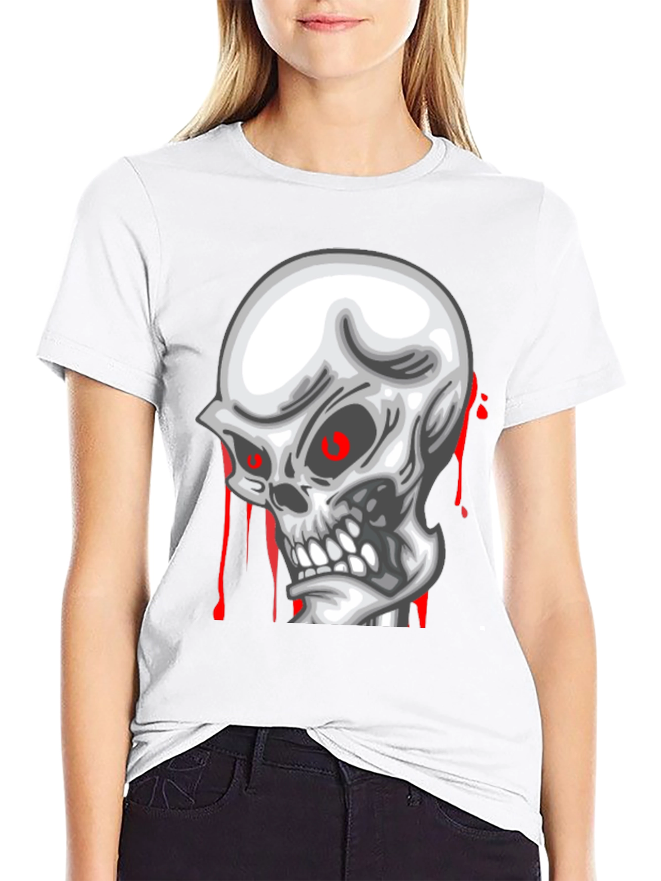 Skull Graphic Tee - Mens Black T-Shirt