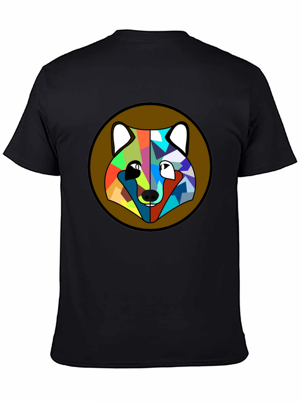 Geometric Fox Head T-Shirt - Modern Art Tee