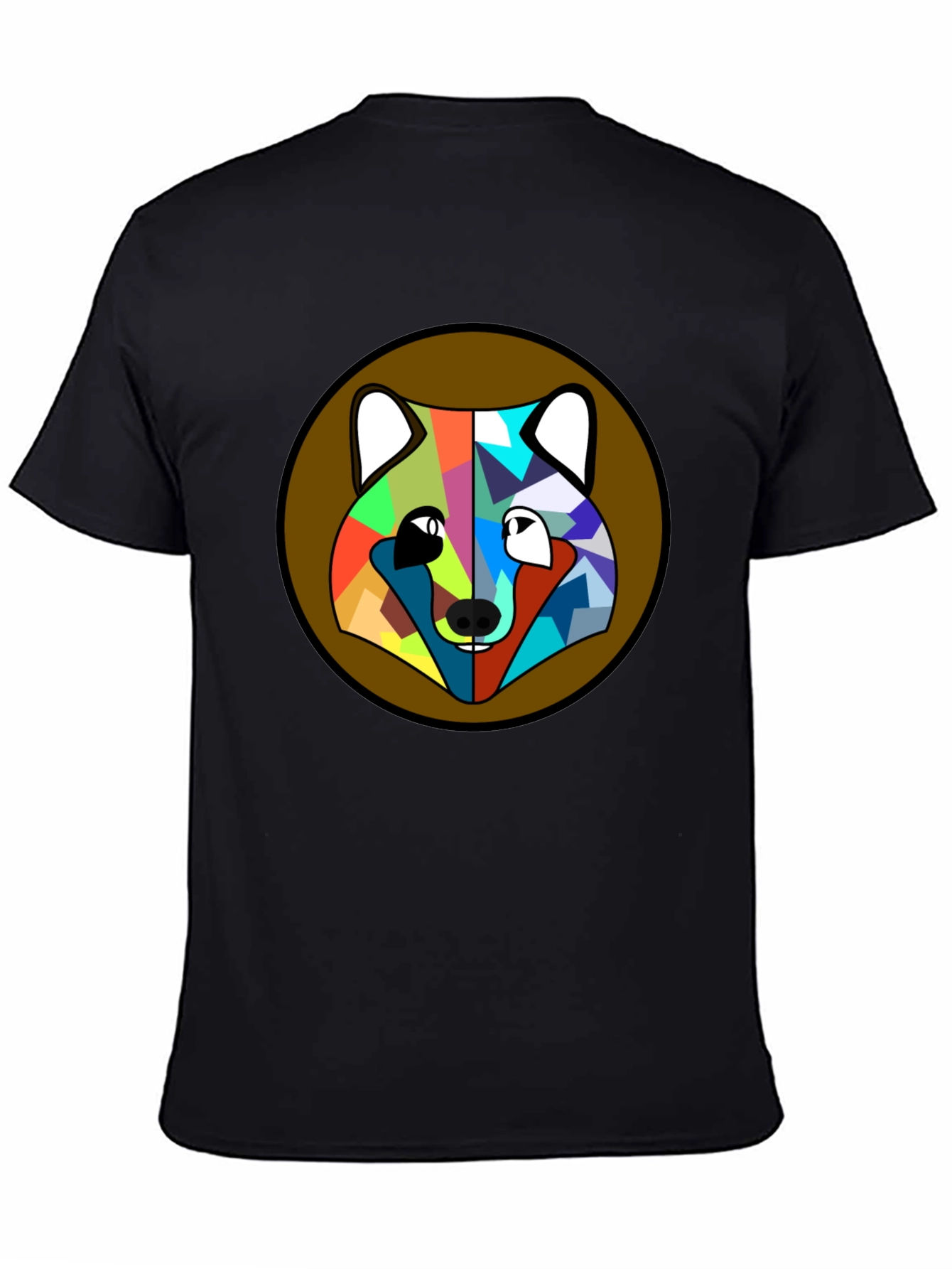 Geometric Fox Head T-Shirt - Modern Art Tee