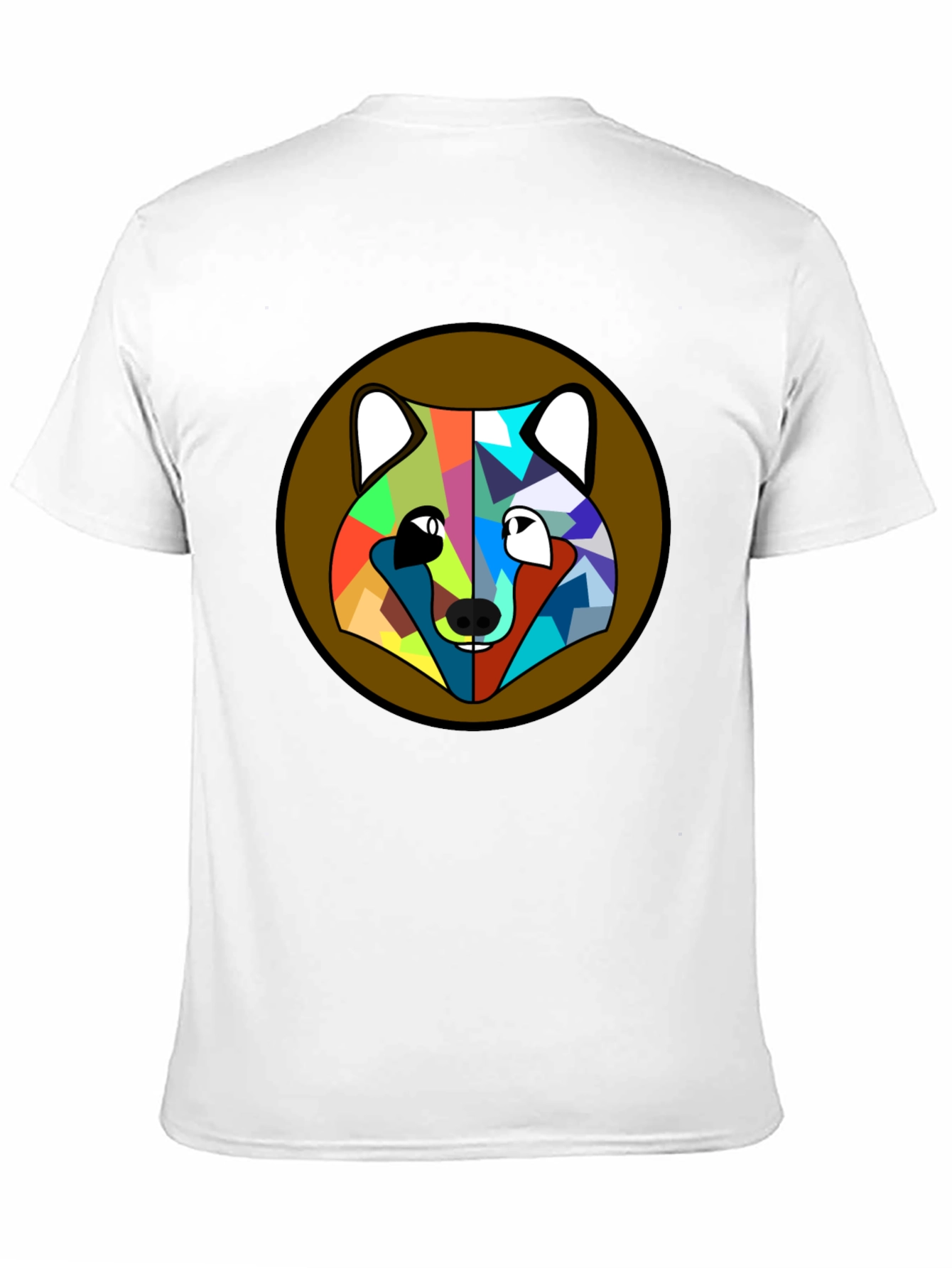 Geometric Fox Head T-Shirt - Modern Art Tee