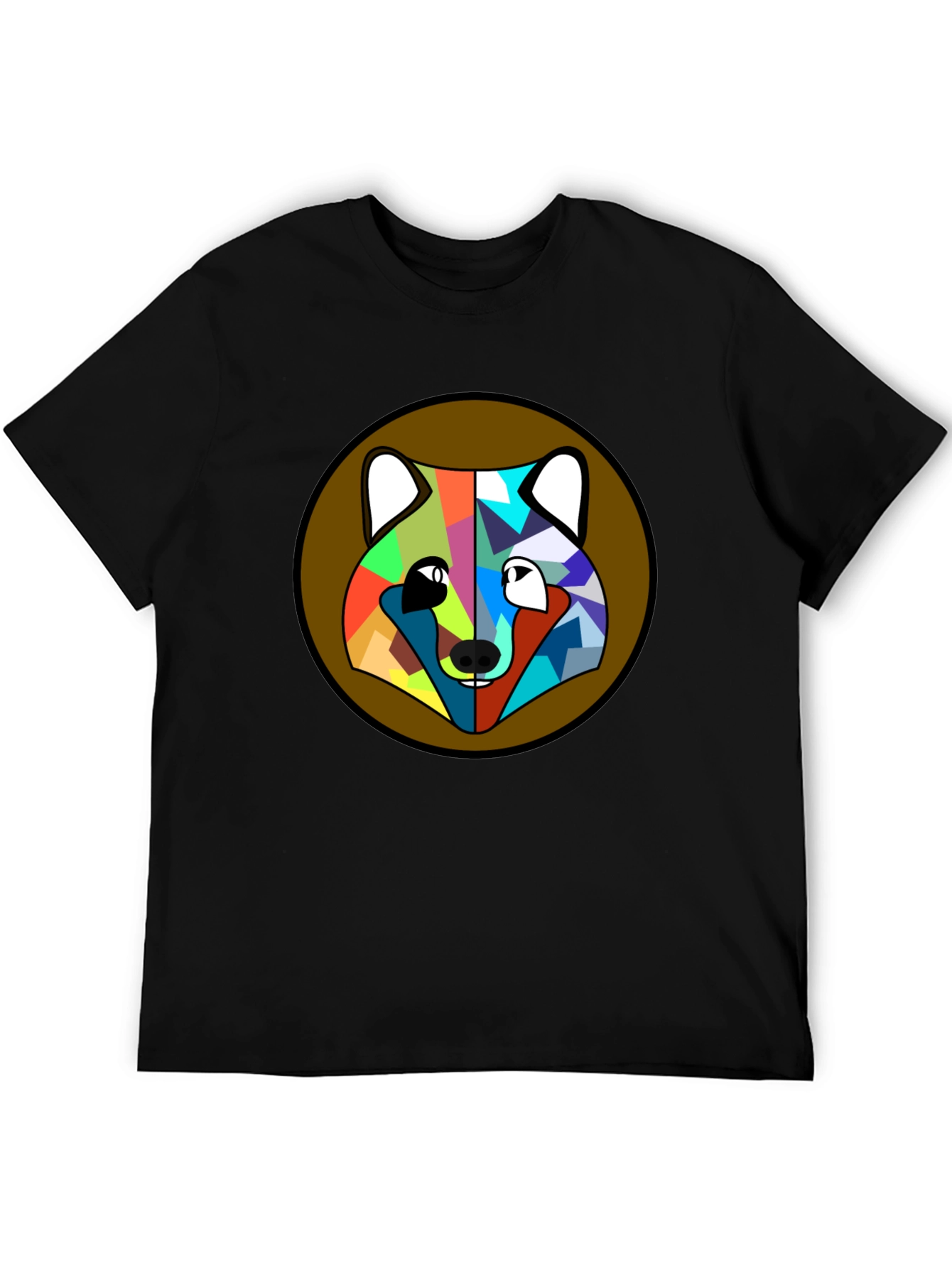 Geometric Fox Head T-Shirt - Modern Art Tee