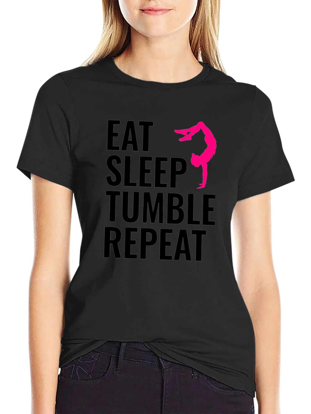 Eat Sleep Tumble Repeat Gymnastics T-Shirt