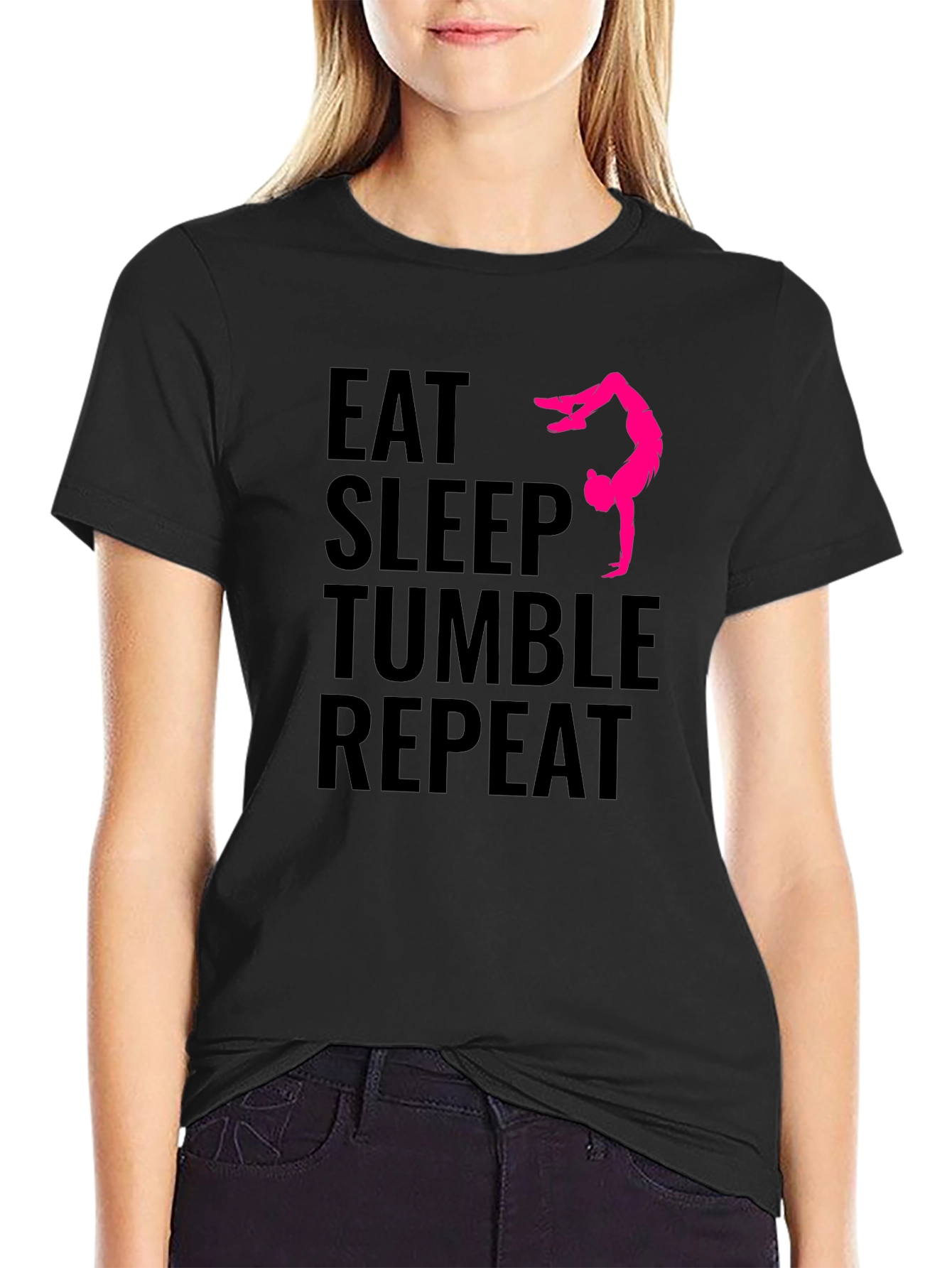 Eat Sleep Tumble Repeat Gymnastics T-Shirt