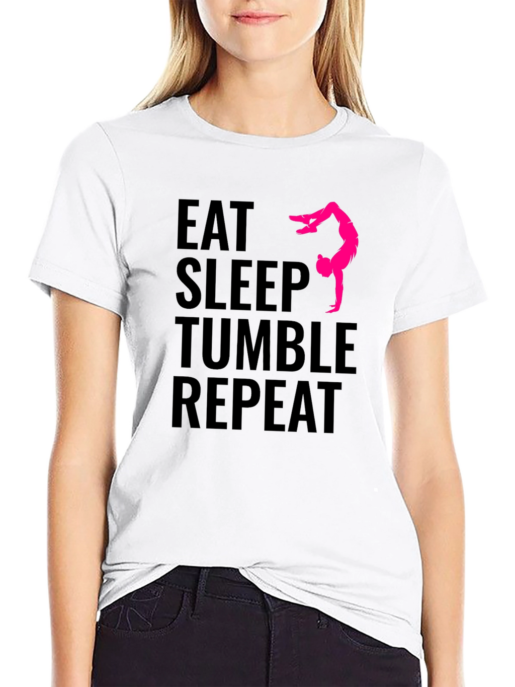 Eat Sleep Tumble Repeat Gymnastics T-Shirt