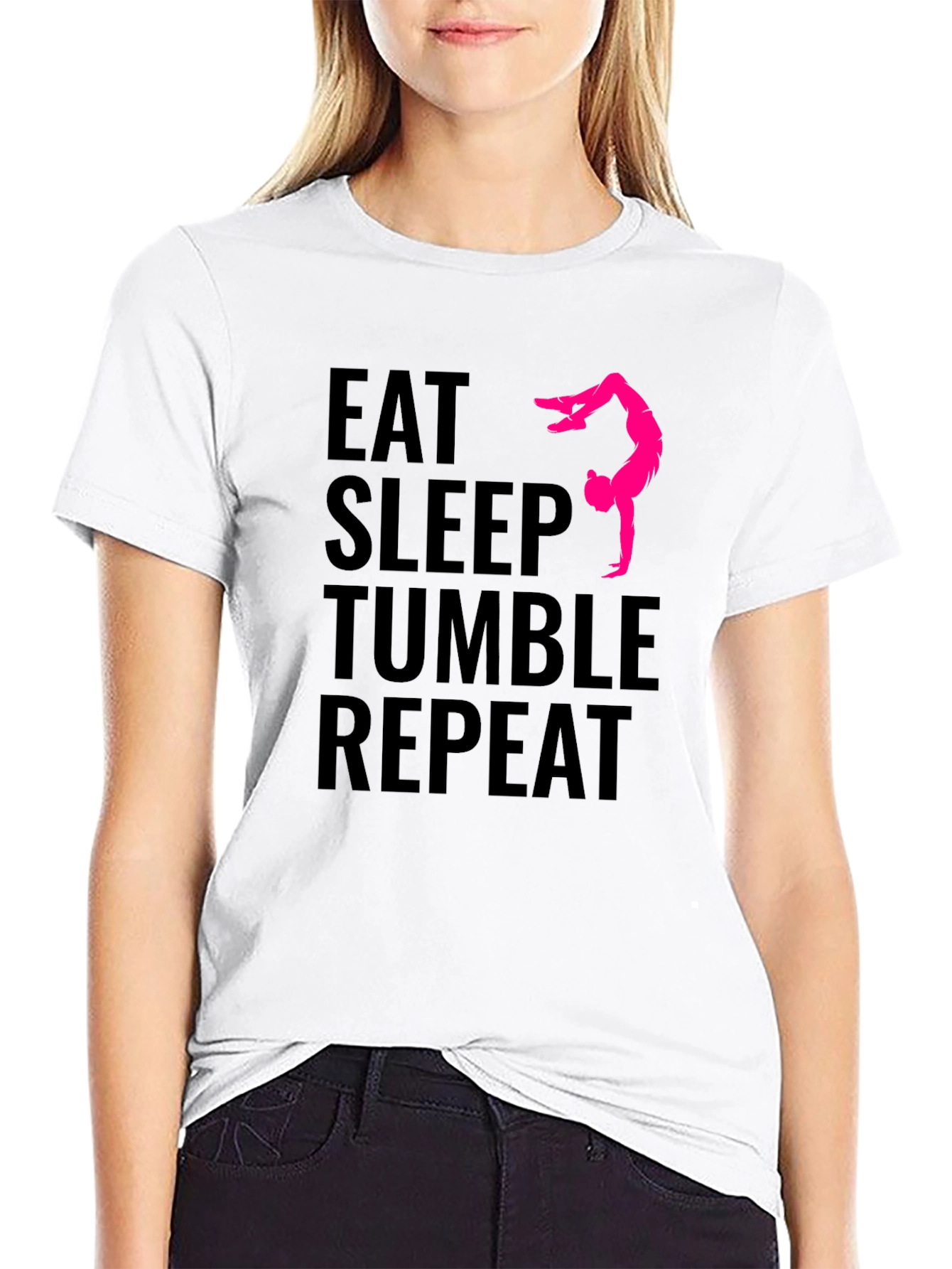 Eat Sleep Tumble Repeat Gymnastics T-Shirt