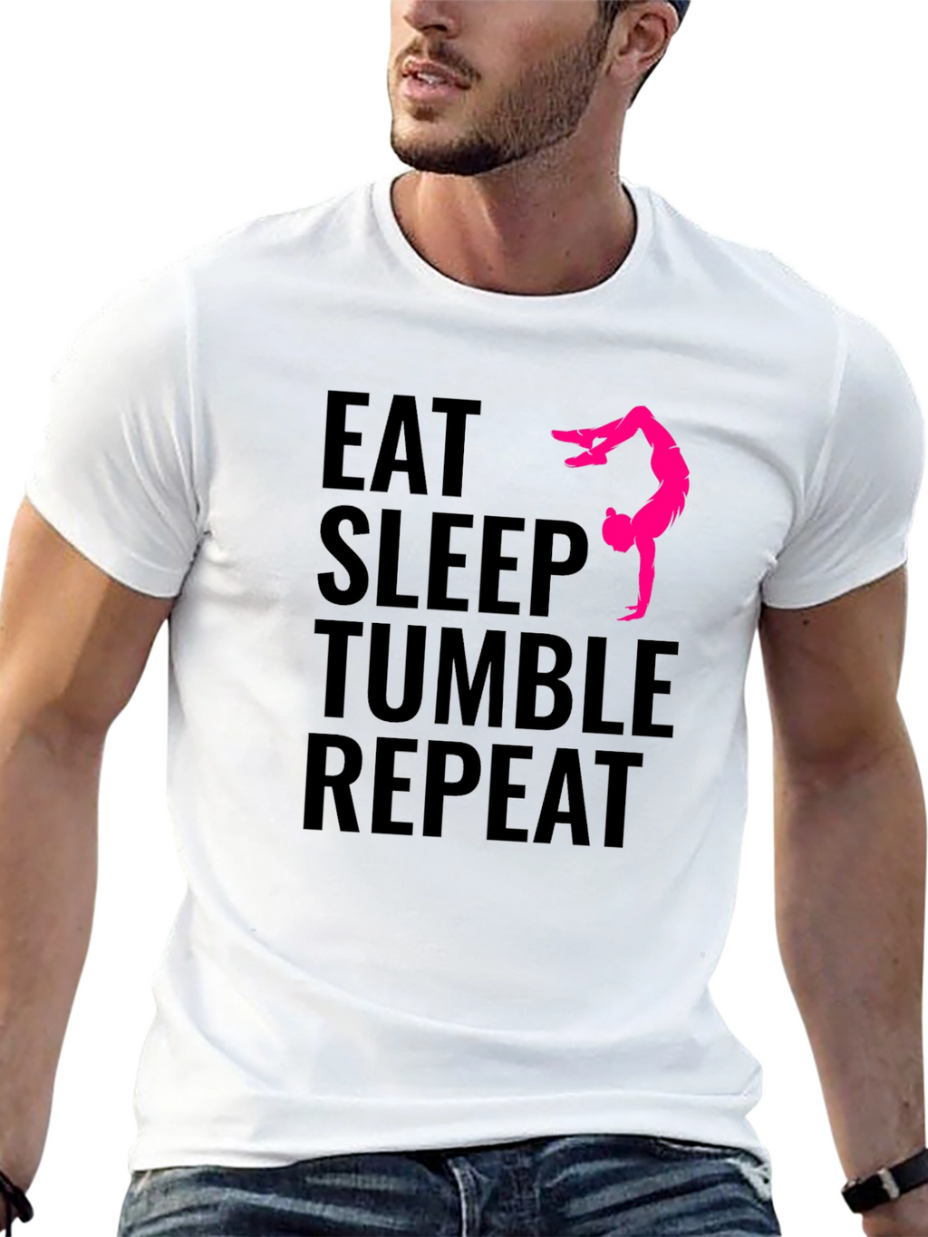 Eat Sleep Tumble Repeat Gymnastics T-Shirt