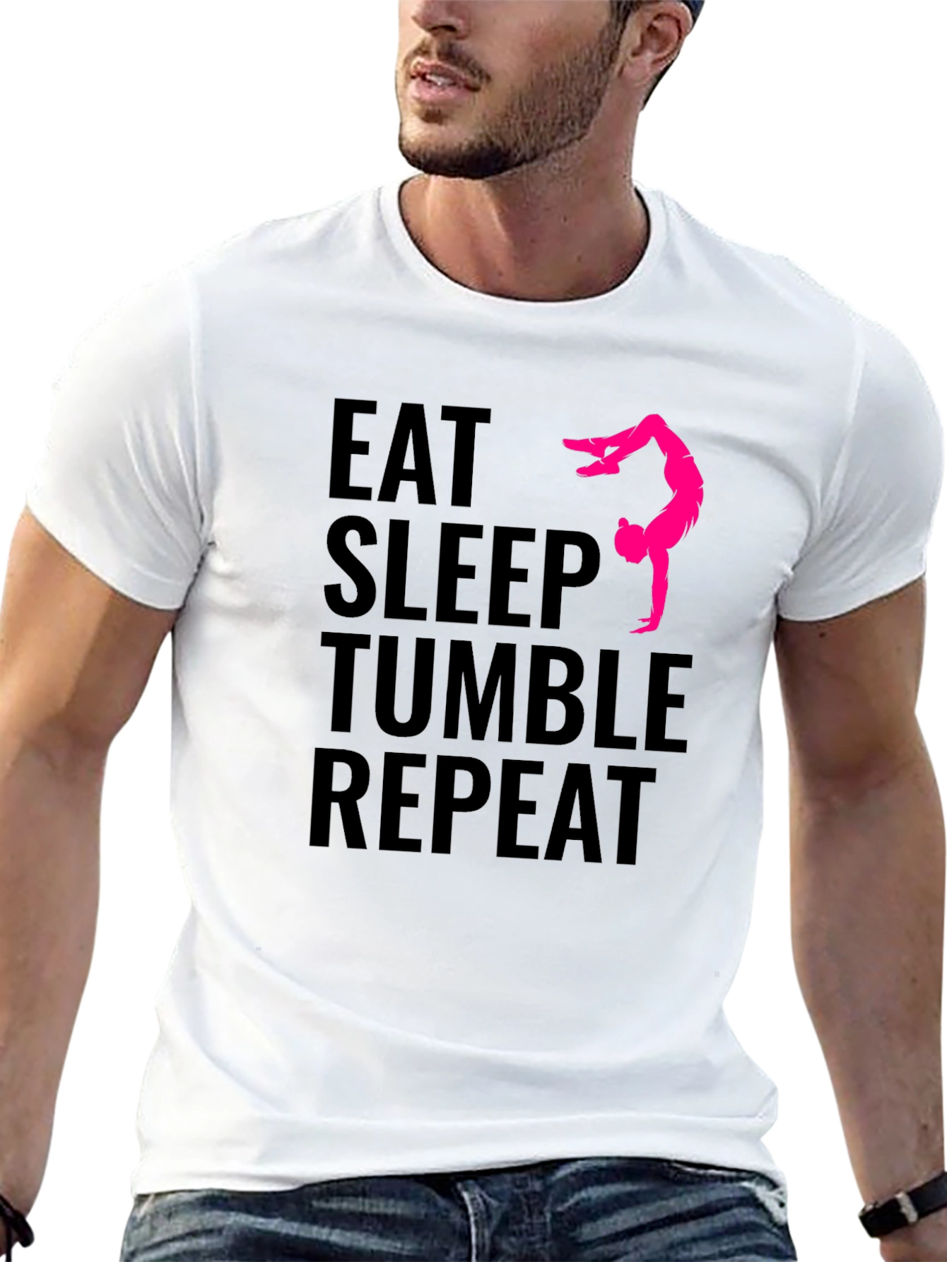 Eat Sleep Tumble Repeat Gymnastics T-Shirt