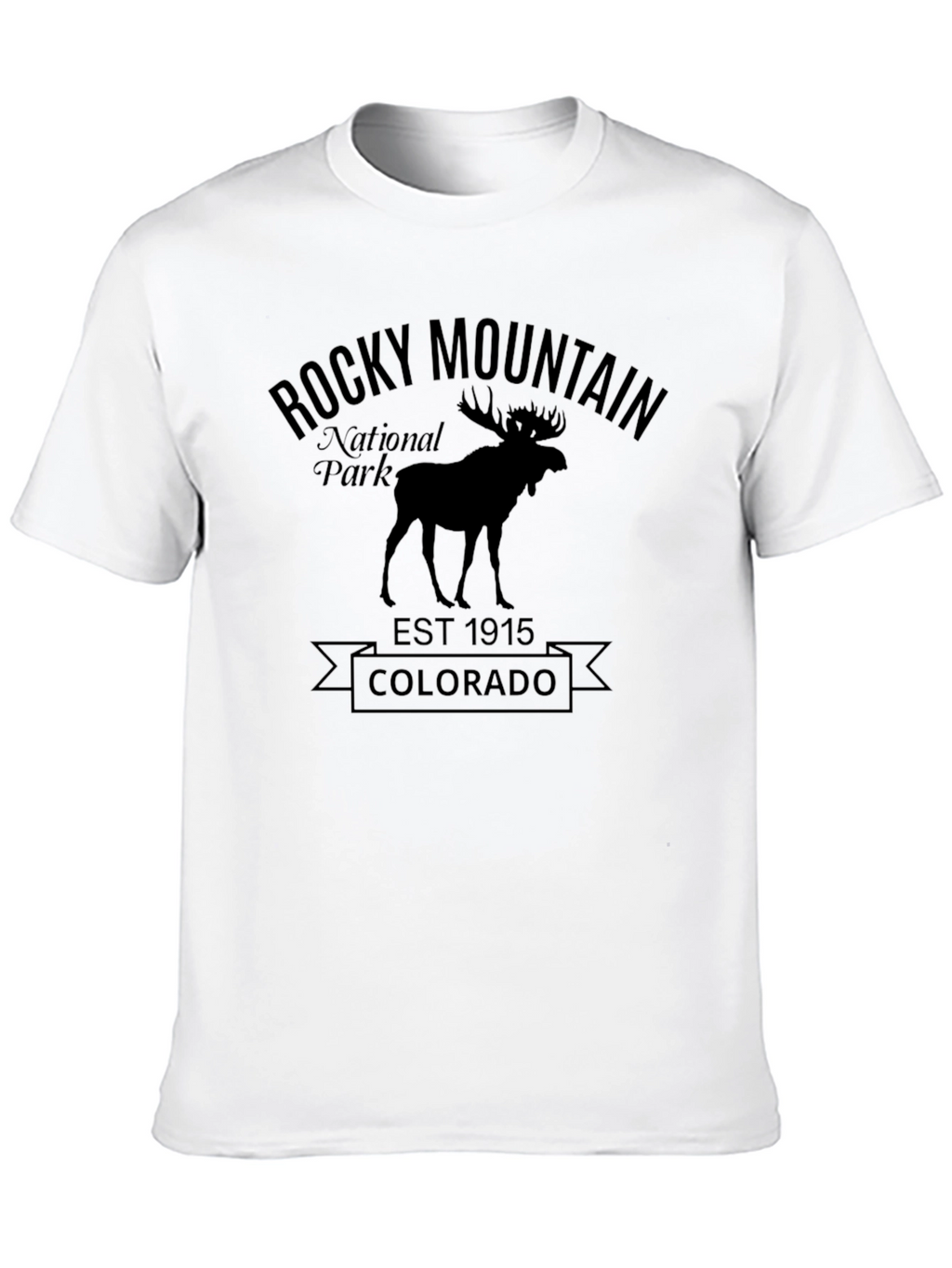 Rocky Mountain National Park Black T-Shirt