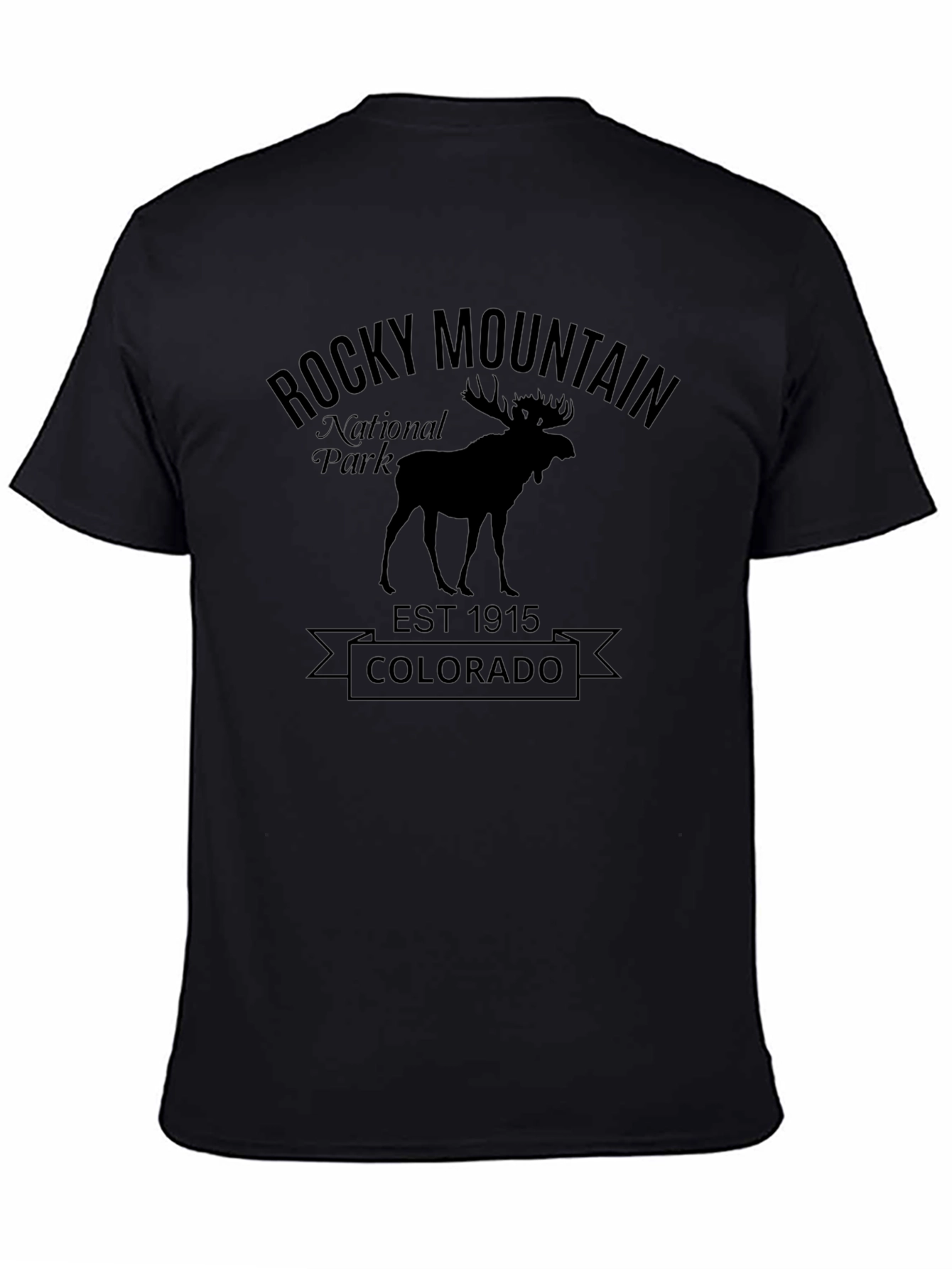 Rocky Mountain National Park Black T-Shirt
