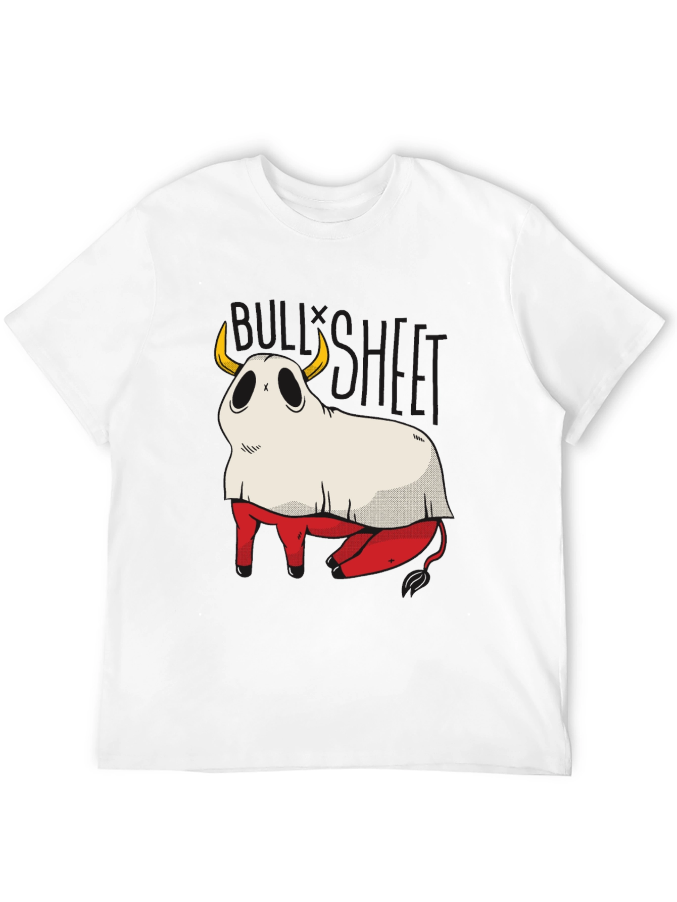 Bull Sheet Funny Ghost T-Shirt
