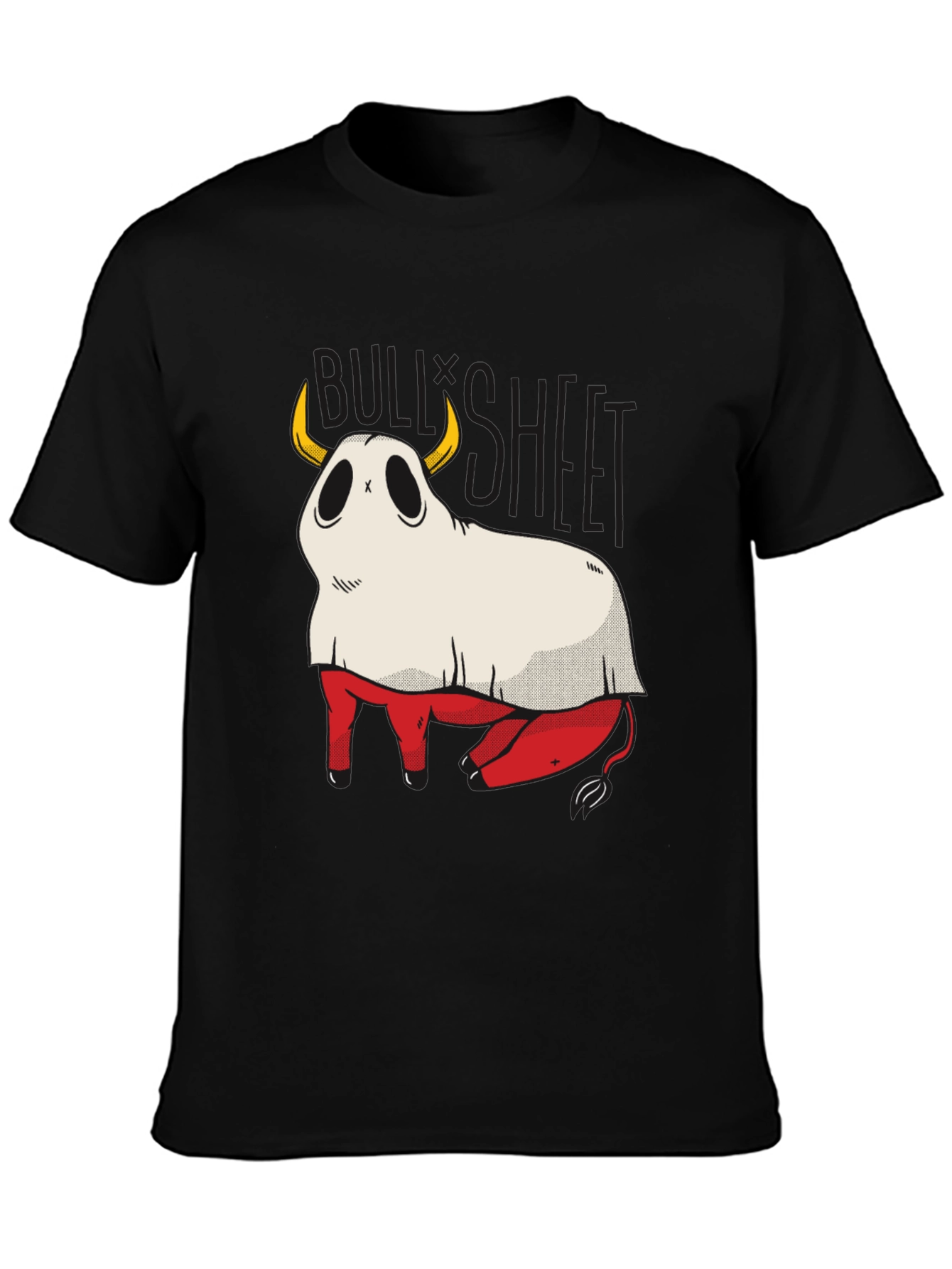 Bull Sheet Funny Ghost T-Shirt
