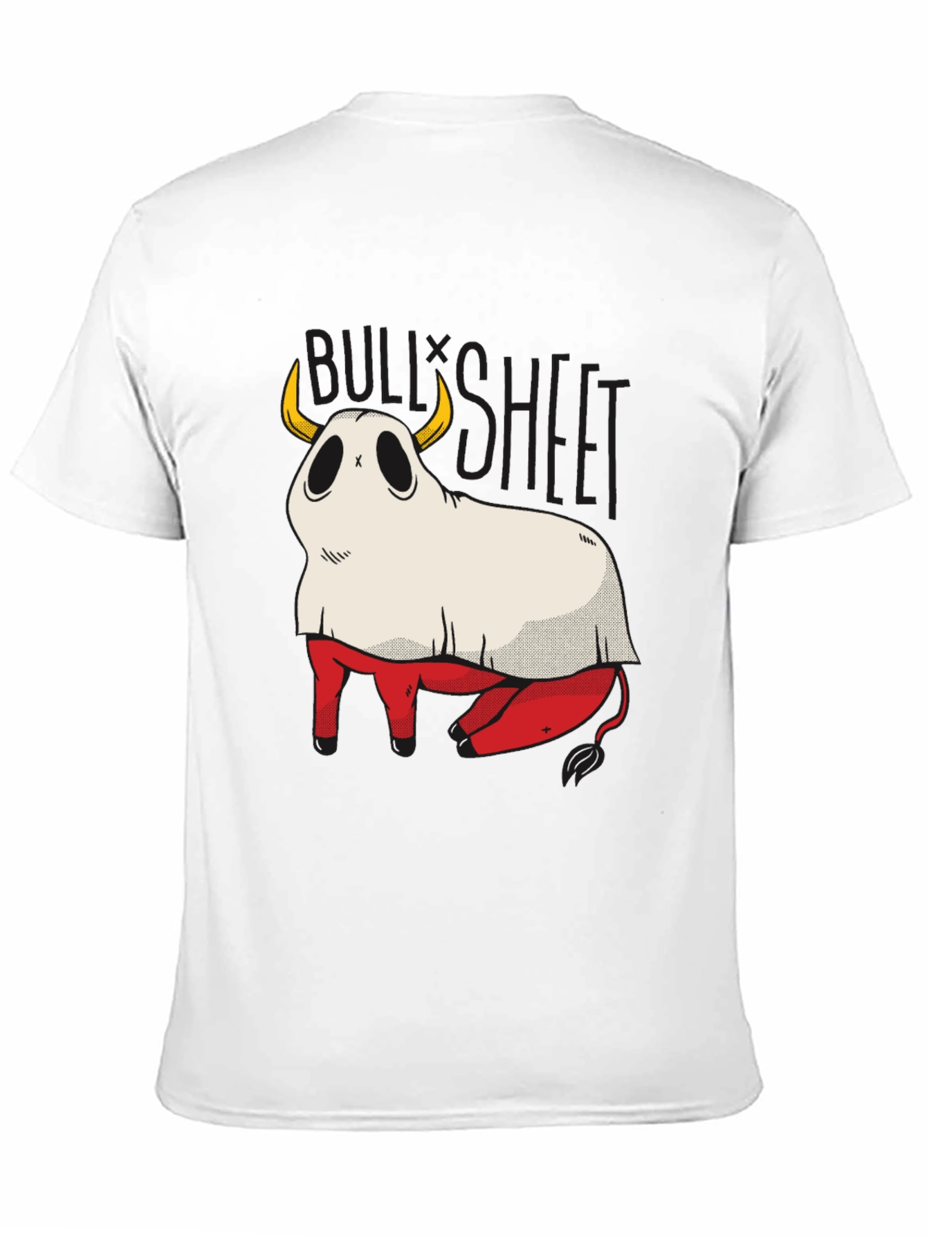 Bull Sheet Funny Ghost T-Shirt