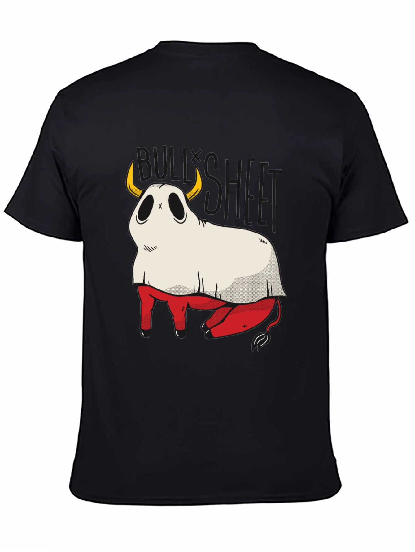 Bull Sheet Funny Ghost T-Shirt