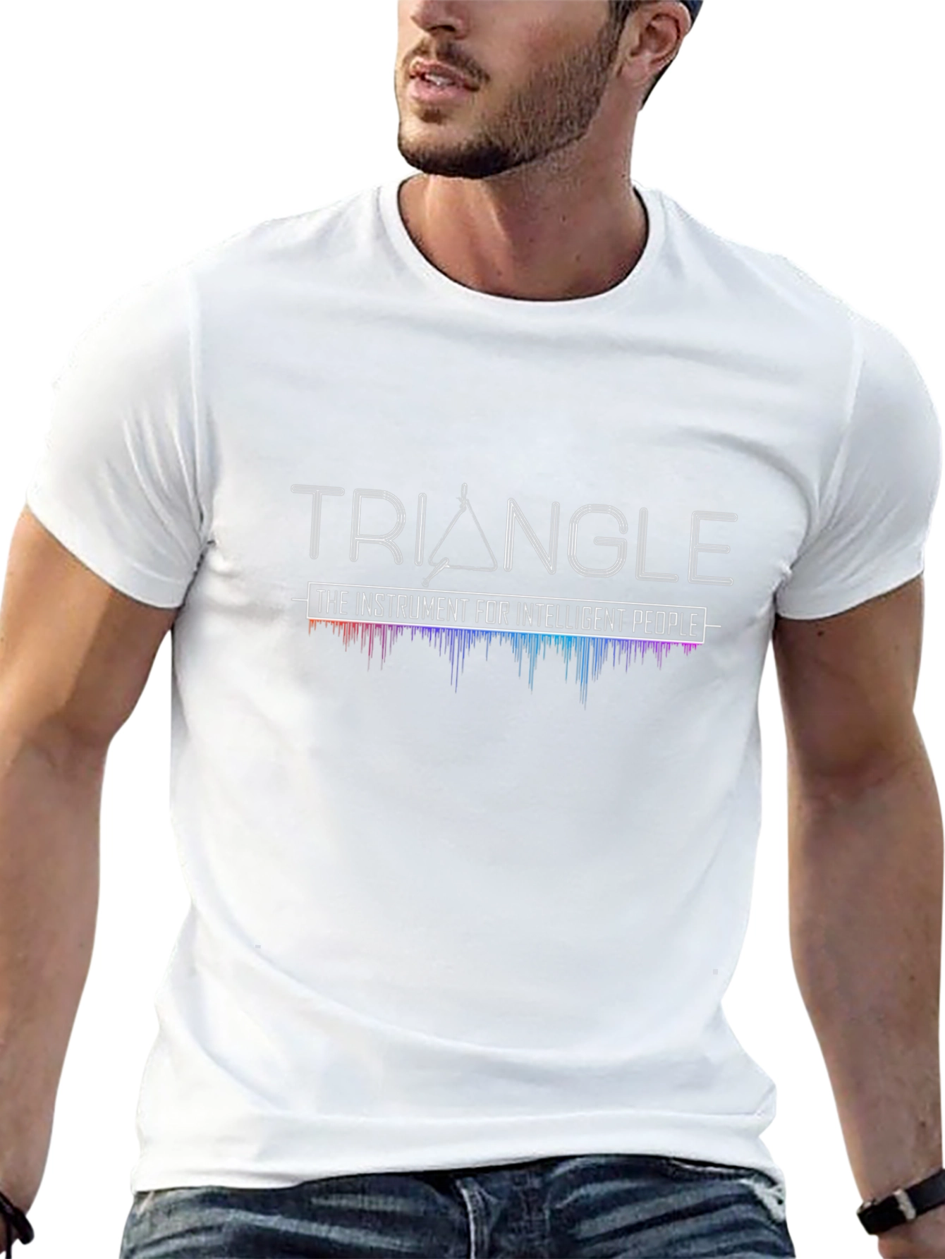 Triangle Instrument Graphic Tee - Intelligent Music Lover Shirt