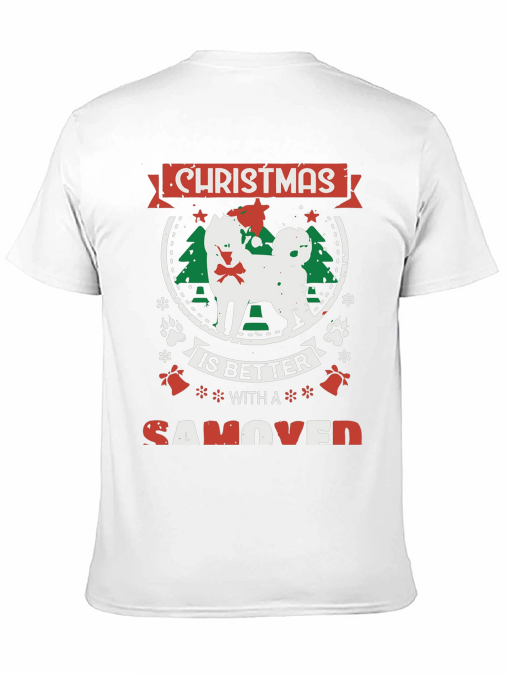 Christmas Samoyed Dog T-Shirt