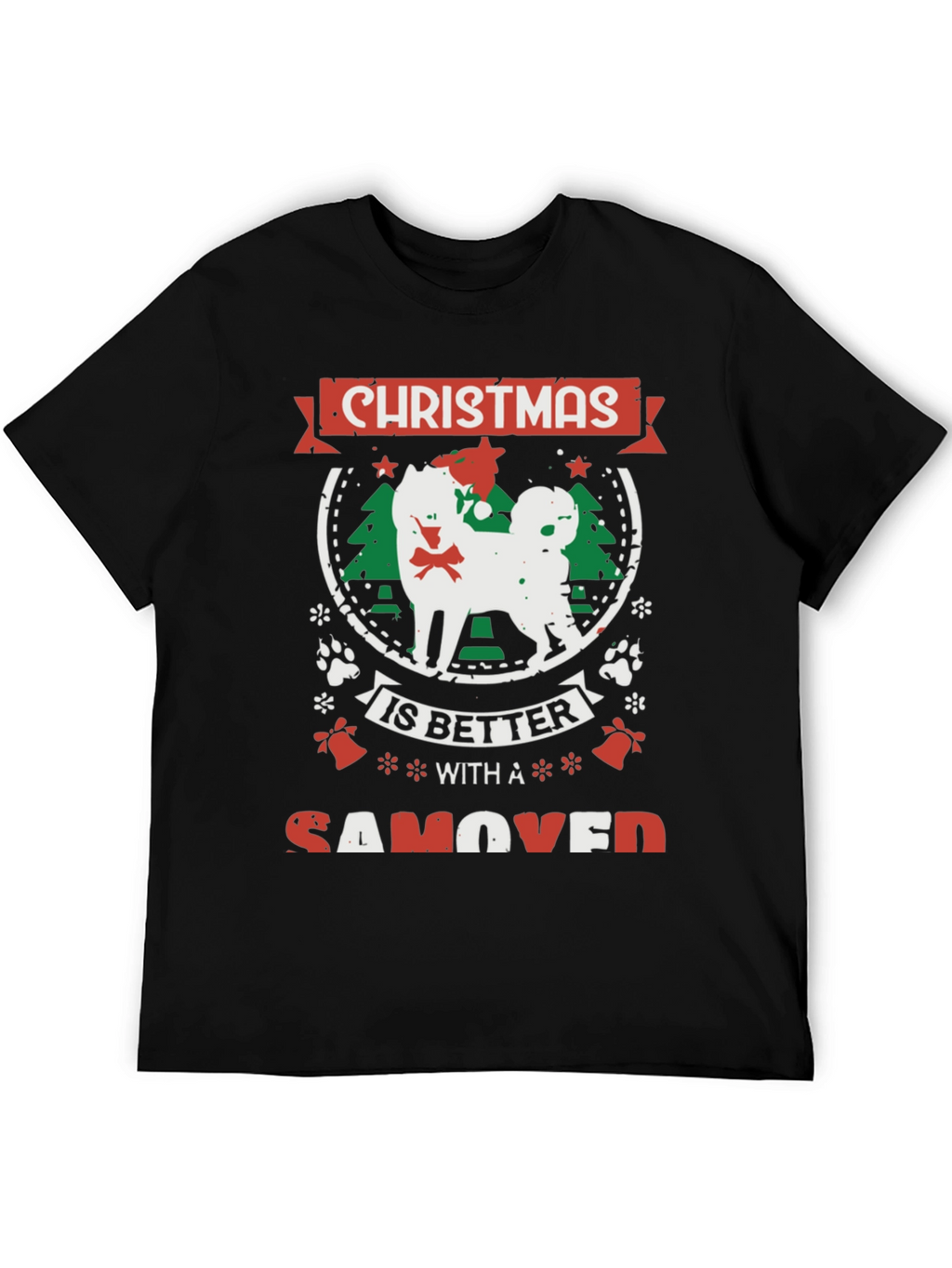 Christmas Samoyed Dog T-Shirt